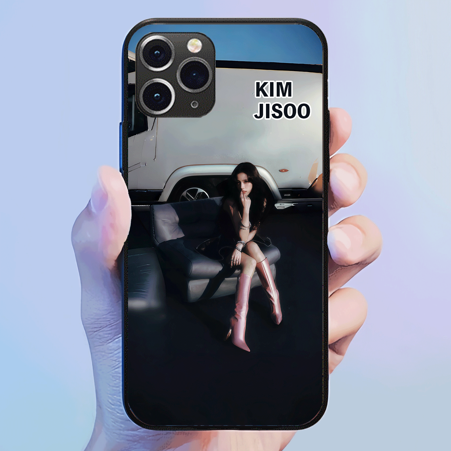 発光するスマートフォンケース 【JISOO/AMORTAGE】2種類