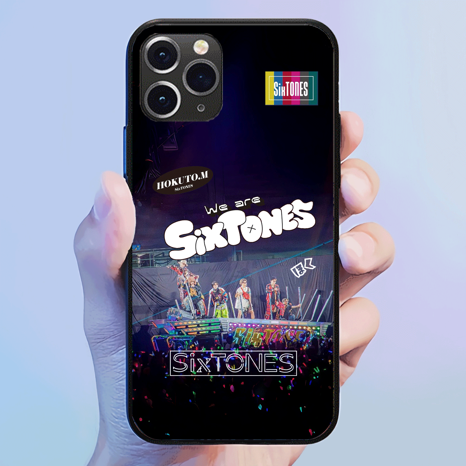 発光するスマートフォンケース 【SixTONES /バリア】