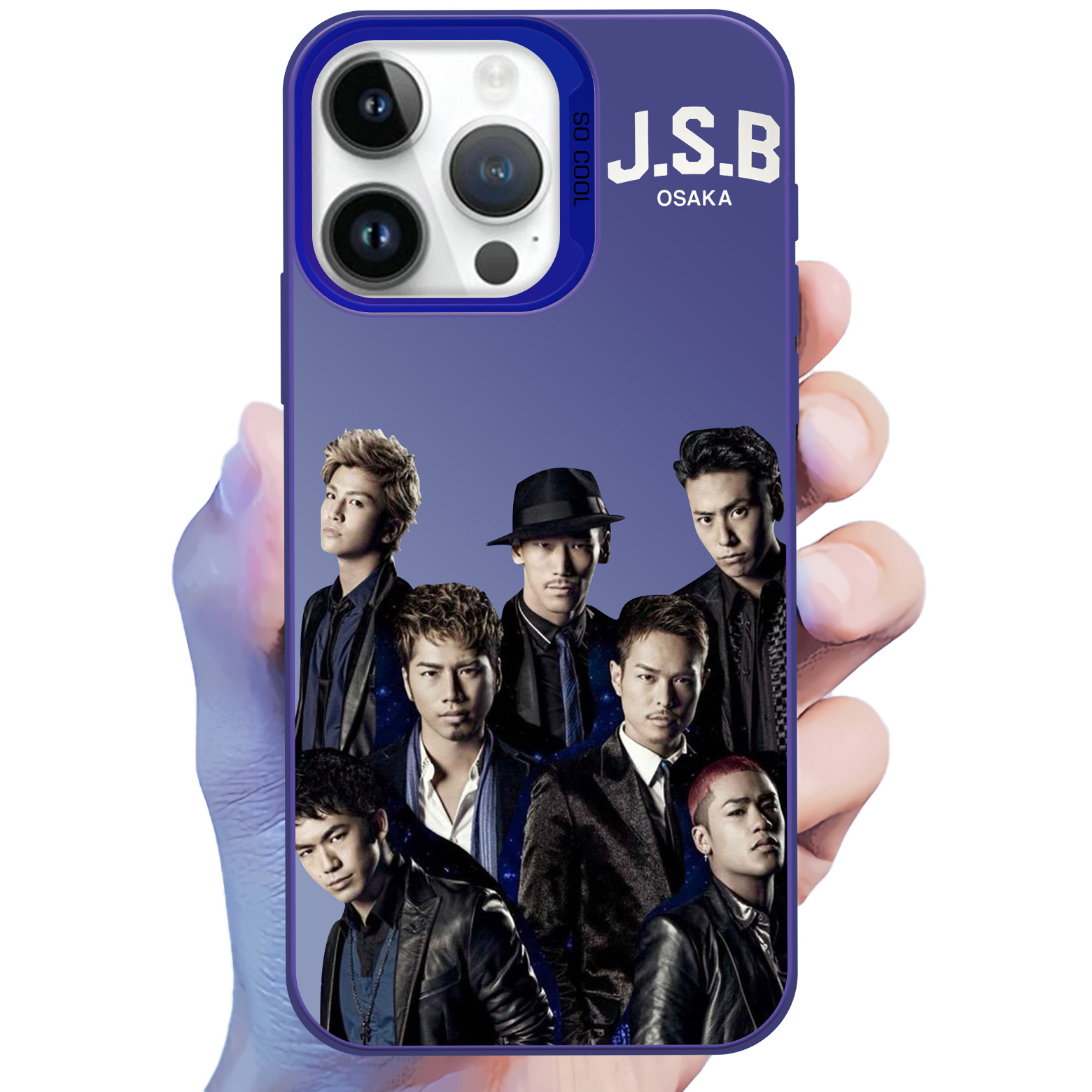 レーザーグラデーションスマートフォンケース-青【J Soul Brothers/JSB3】