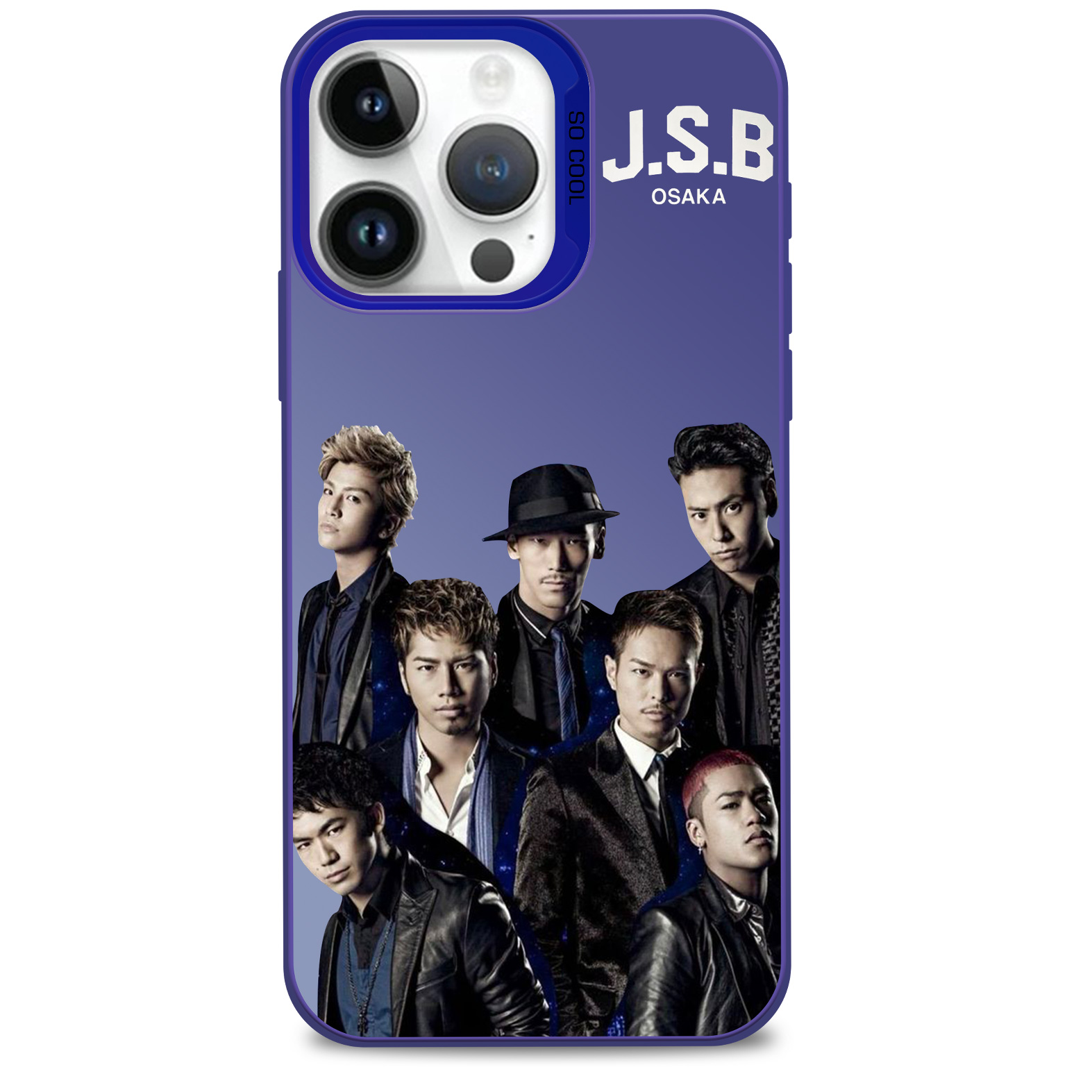 レーザーグラデーションスマートフォンケース-青【J Soul Brothers/JSB3】