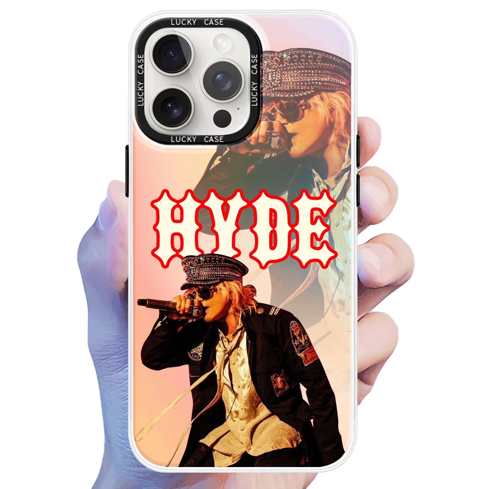レーザーグラデーションスマートフォンケース【HYDE /INSIDE】