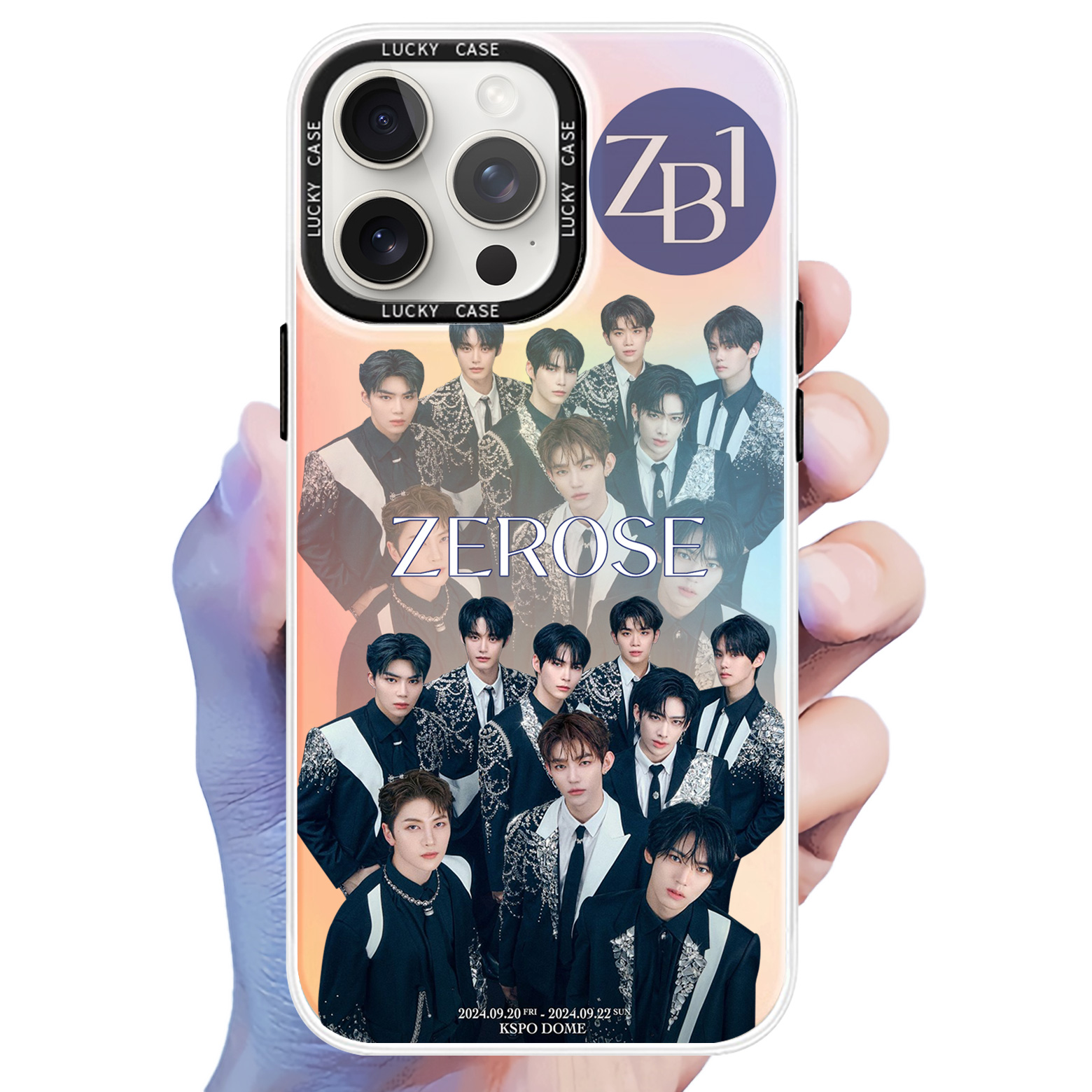 レーザーグラデーションスマートフォンケース【ZEROBASEONE/CINEMA PARADISE】