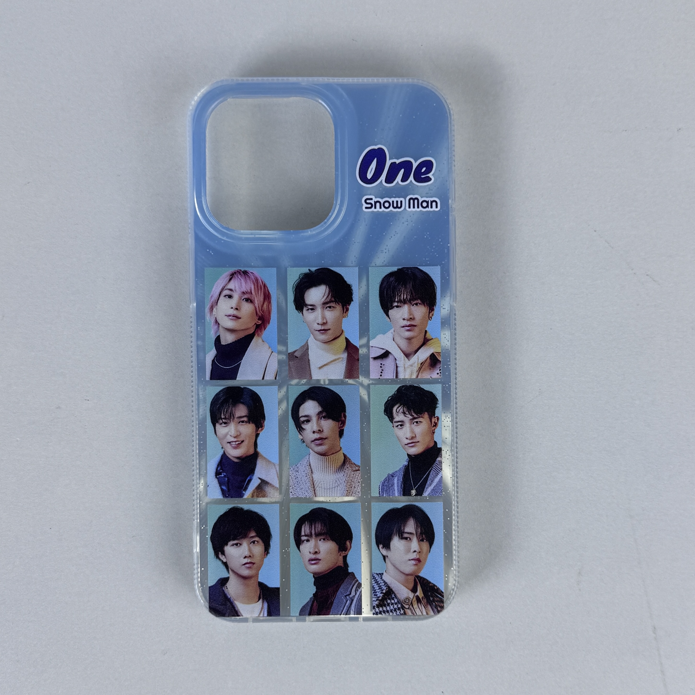 オーロラレーザーグラデーションスマートフォンケース【SnowMan/One】