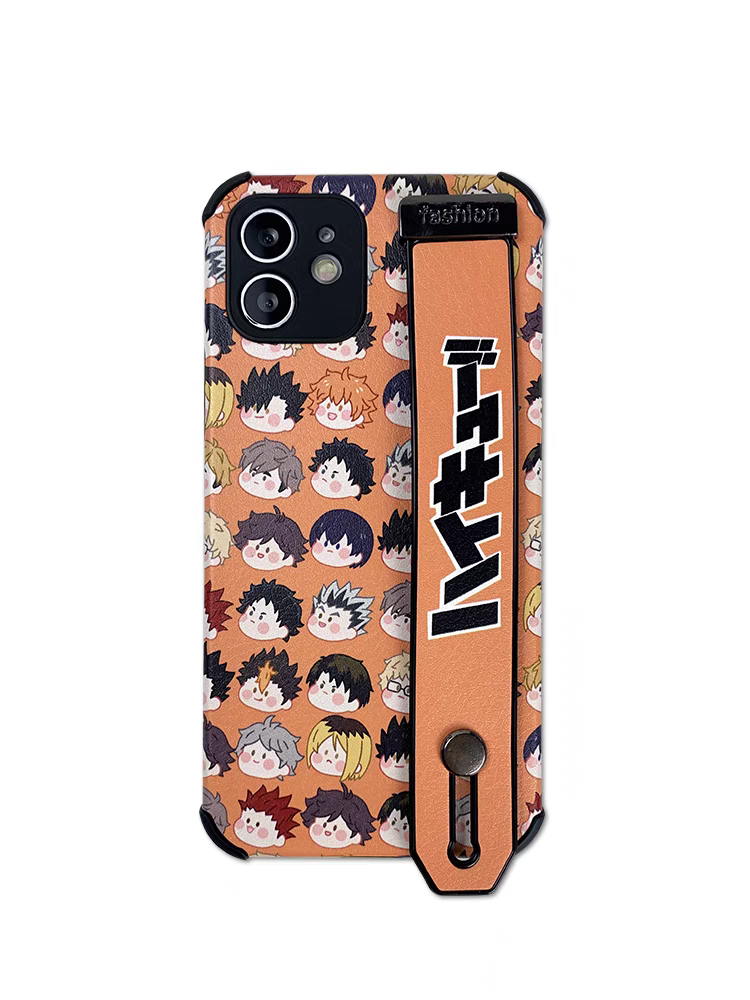  リストバンド型スマホケース - オレンジ色【ハイキュー!! /Haikyuu!!】