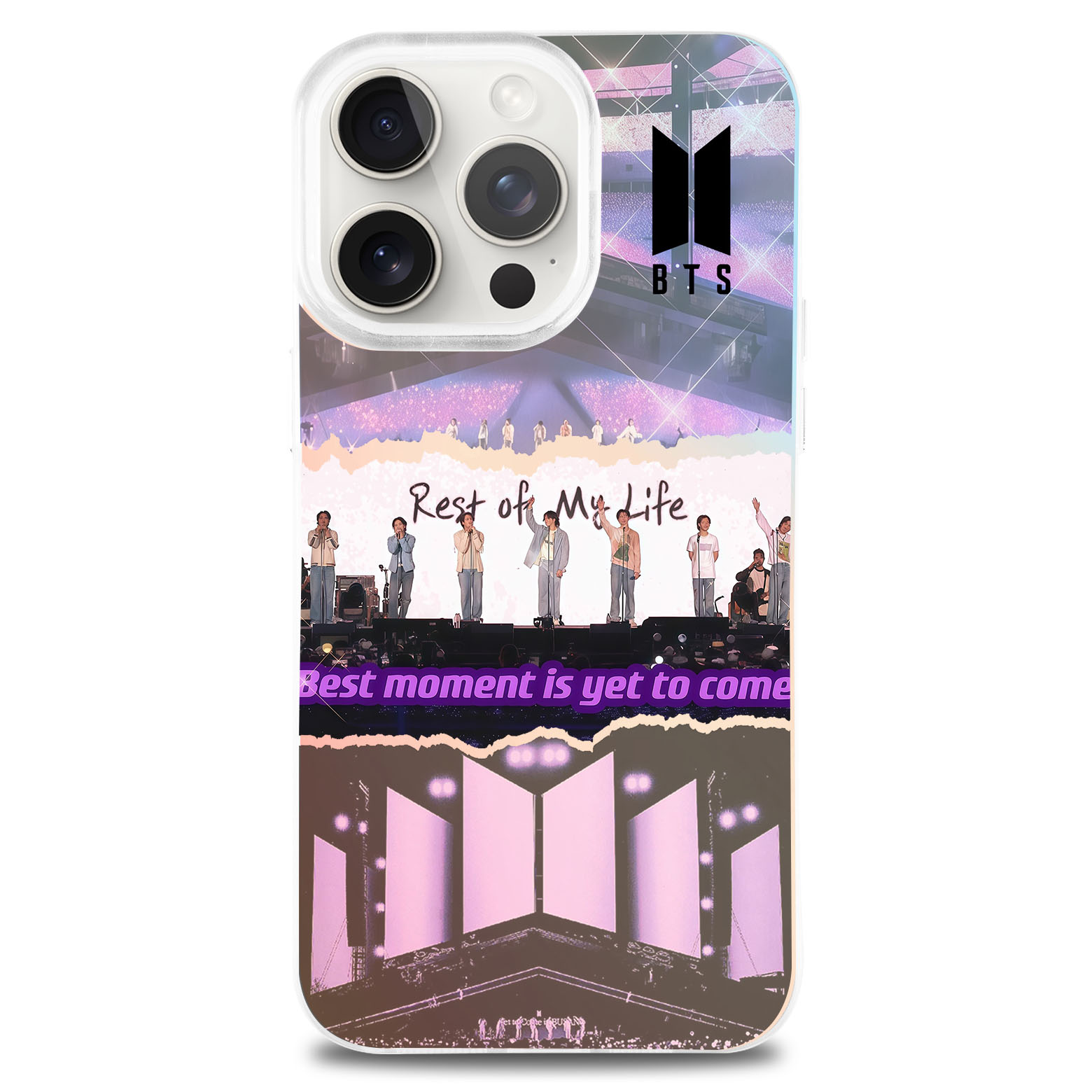 レーザーグラデーションスマートフォンケース【BTS/PERMISSION TO DANCE ON STAGE – LIVE】-YITOTO™推し活がもっと楽しくなる