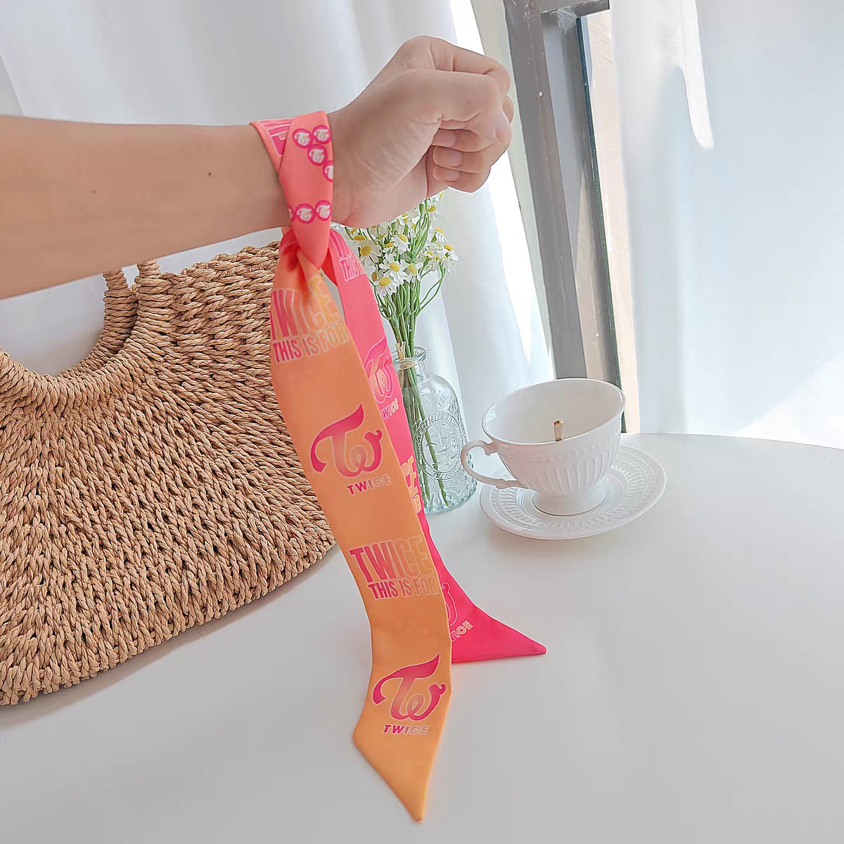 シルク風スカーフ 【TWICE/THIS IS FOR】