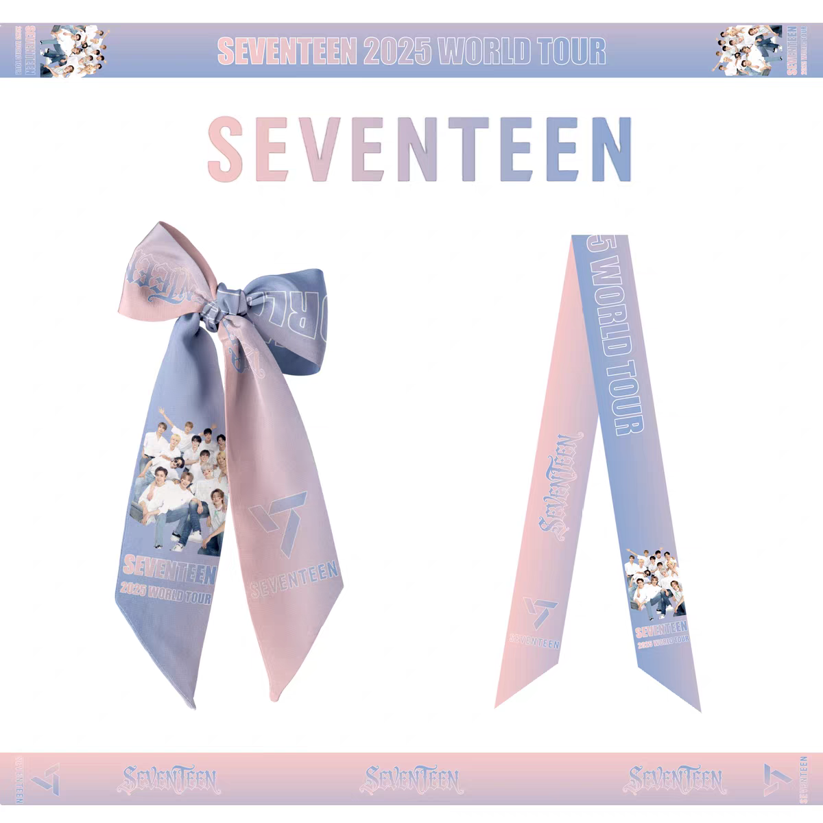 シルク風スカーフ 【SEVENTEEN】