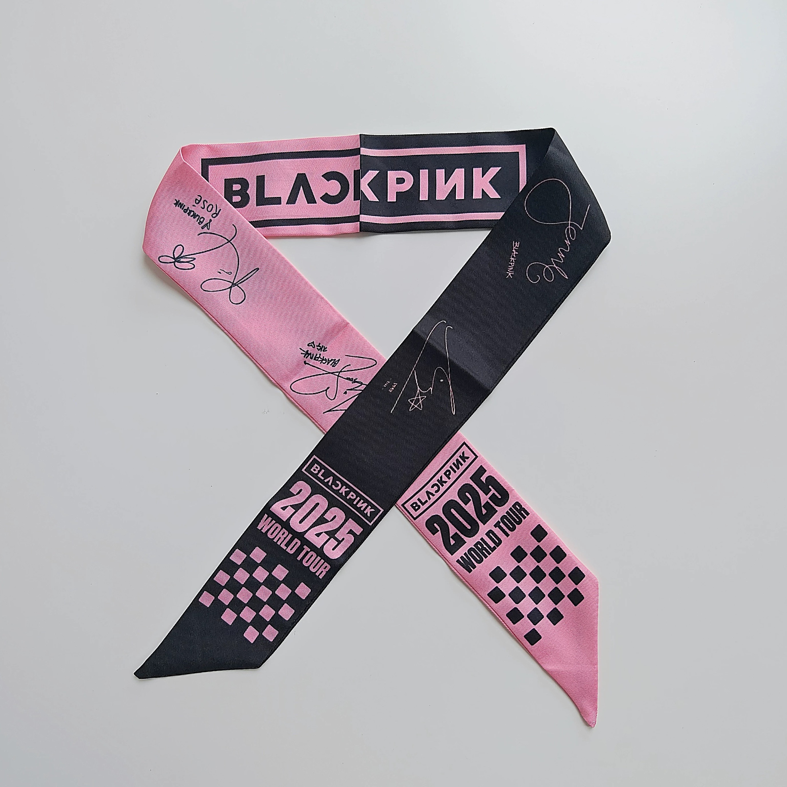 シルク風スカーフ 【BlackPink】