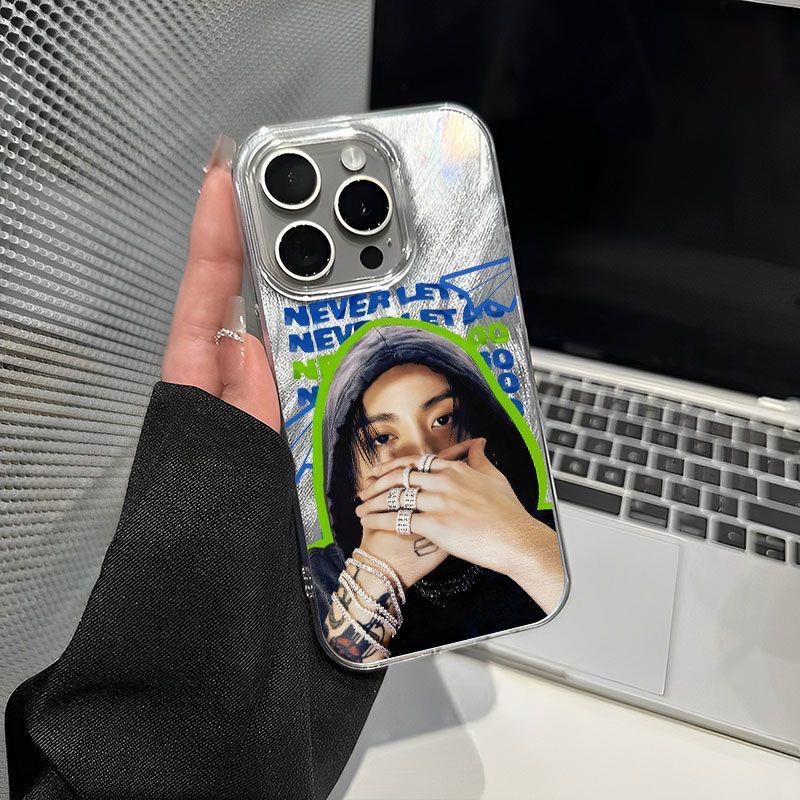 フェザーテクスチャーレーザーグラデーションスマートフォンケース【Jeon Jungkook/BTS】