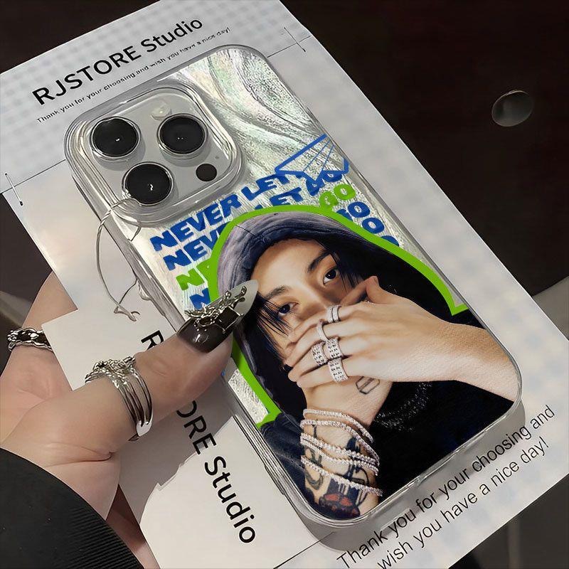 フェザーテクスチャーレーザーグラデーションスマートフォンケース【Jeon Jungkook/BTS】