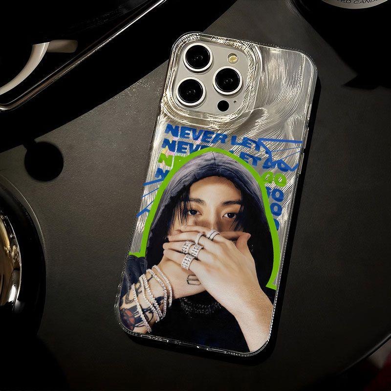 フェザーテクスチャーレーザーグラデーションスマートフォンケース【Jeon Jungkook/BTS】