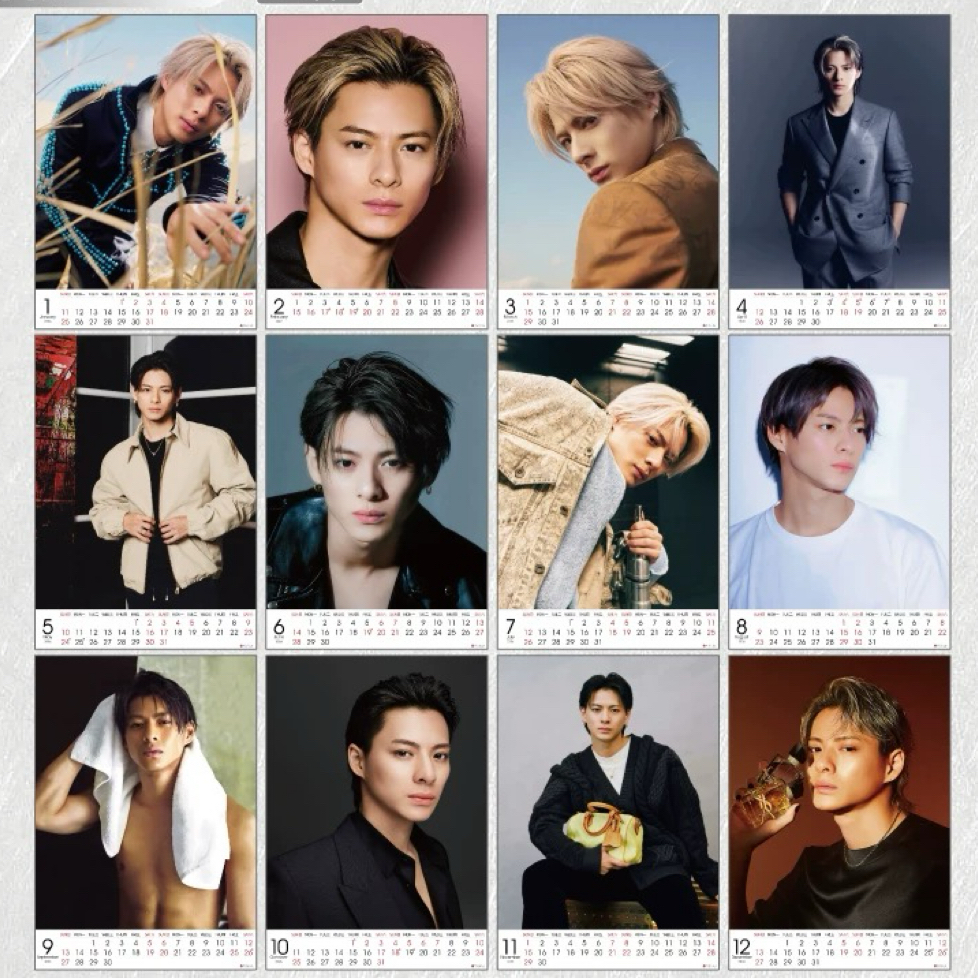 縦型カレンダー【平野紫耀/Number_i】