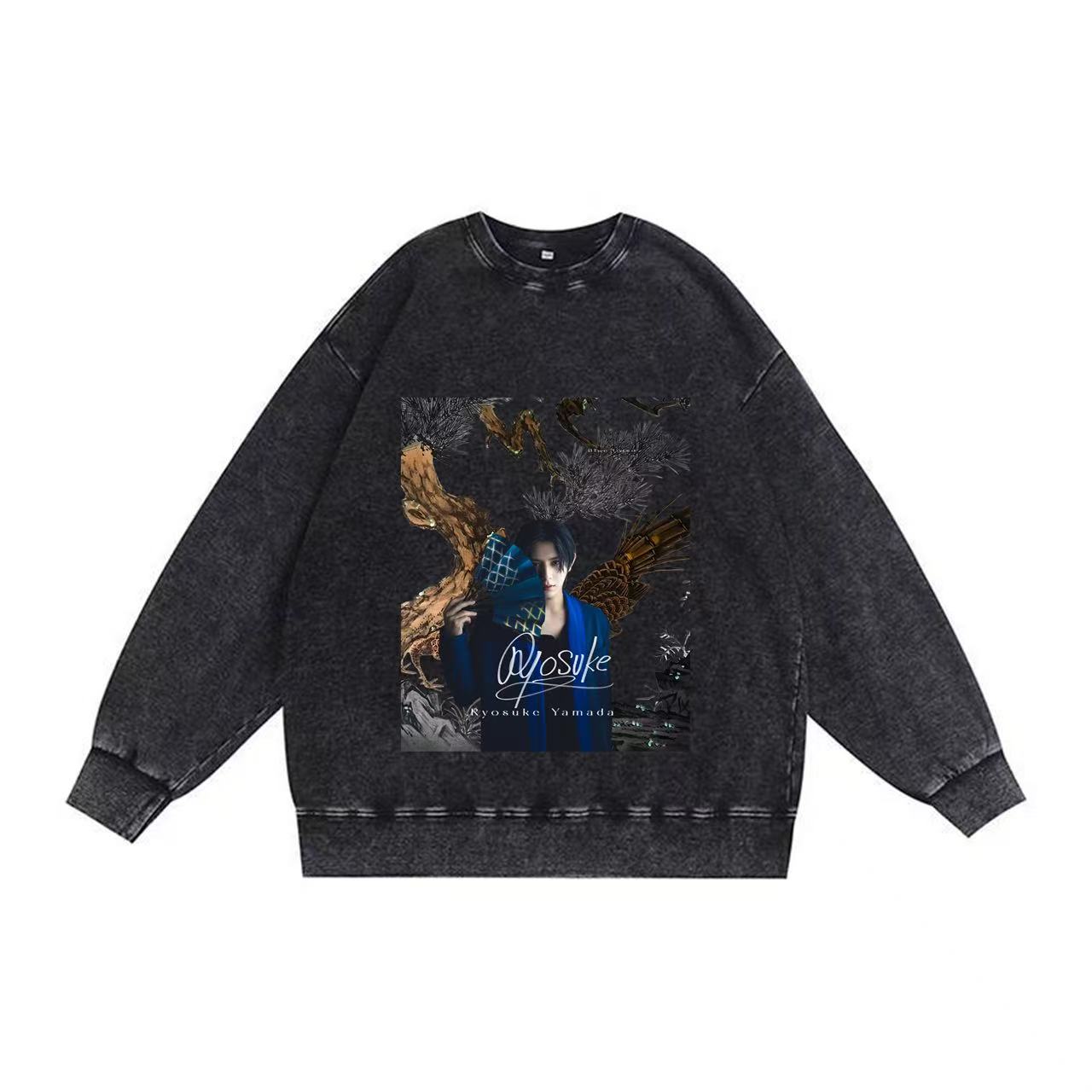 厚手エイジング加工Tシャツ・長袖スウェット【山田涼介Ryosuke Yamada/Blue Noise】