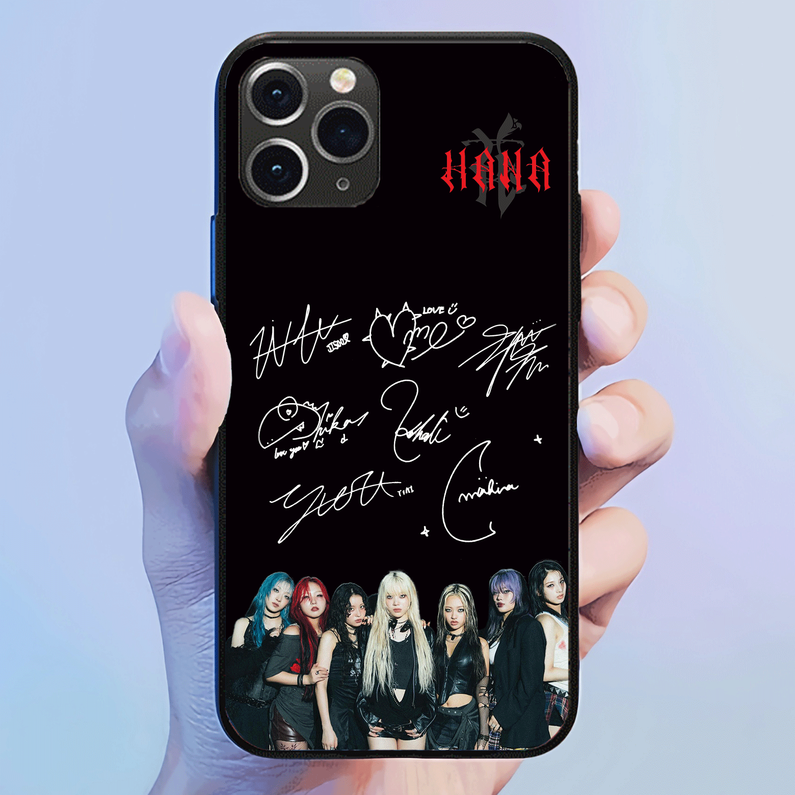 発光するスマートフォンケース 【HANA/My Body】