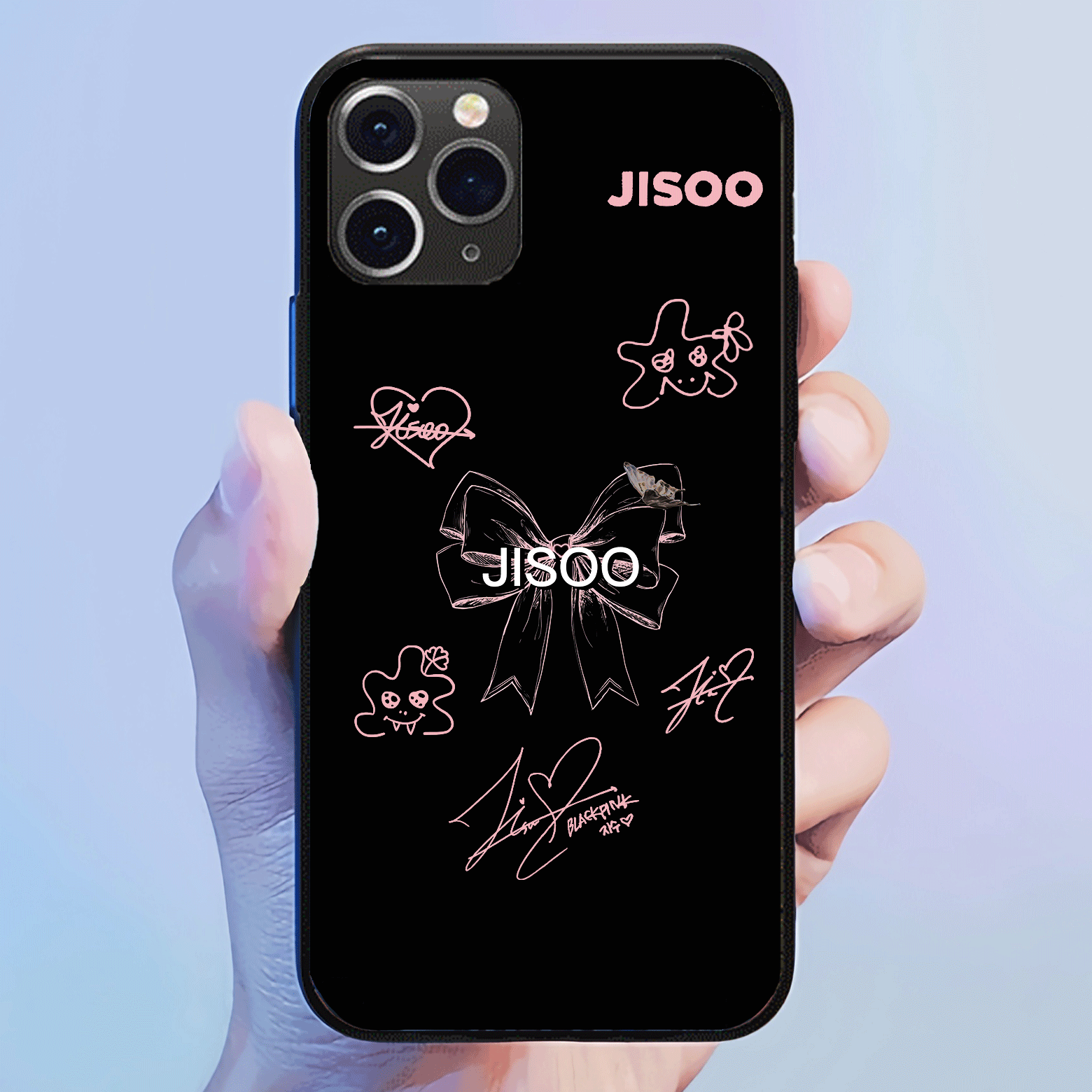 発光するスマートフォンケース 【JISOO/AMORTAGE】2種類