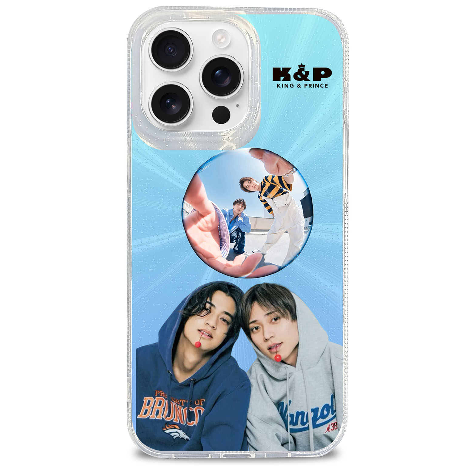 オーロラレーザーグラデーションスマートフォンケース【KING&PRINCE】-YITOTO™推し活がもっと楽しくなる