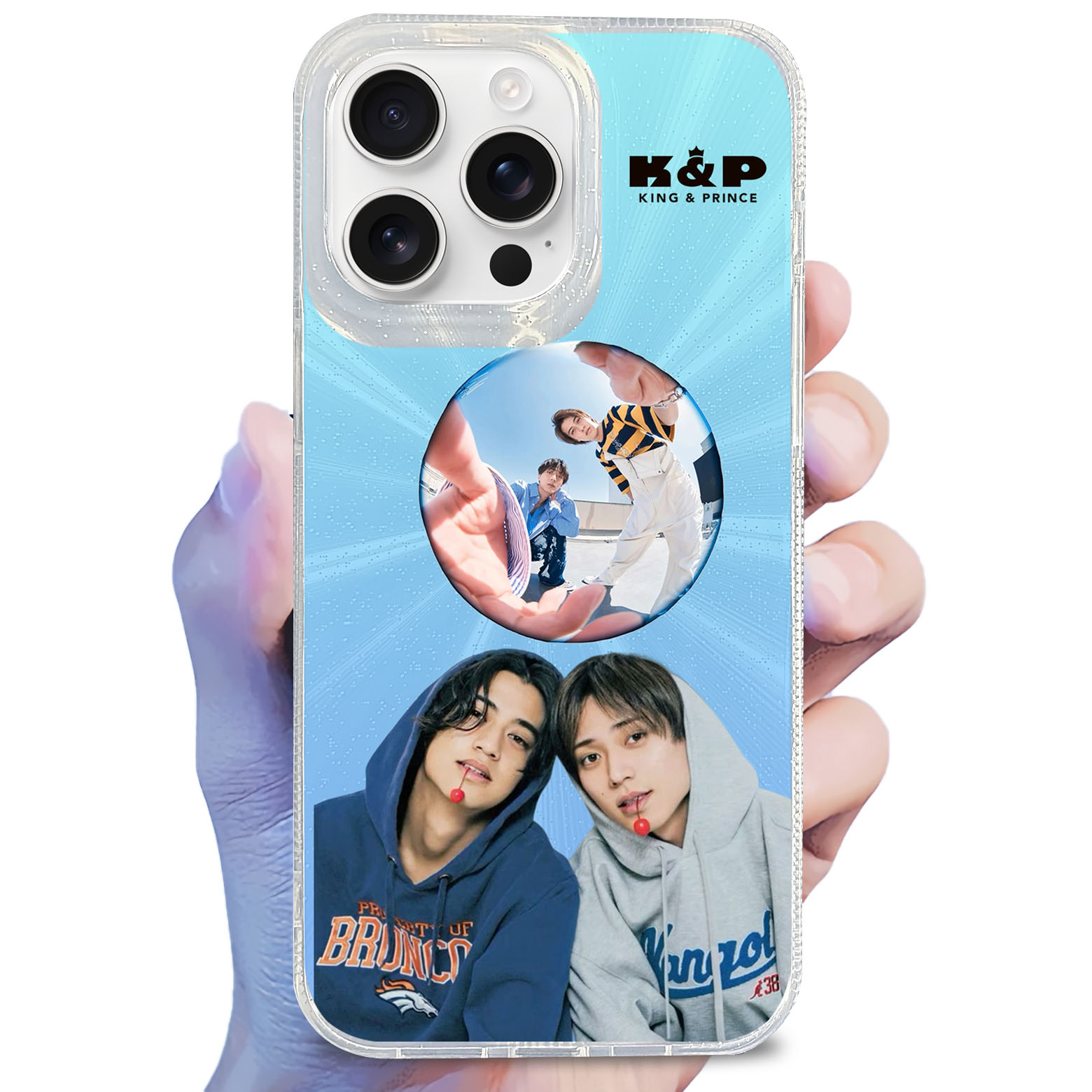 オーロラレーザーグラデーションスマートフォンケース【KING&PRINCE】-YITOTO™推し活がもっと楽しくなる