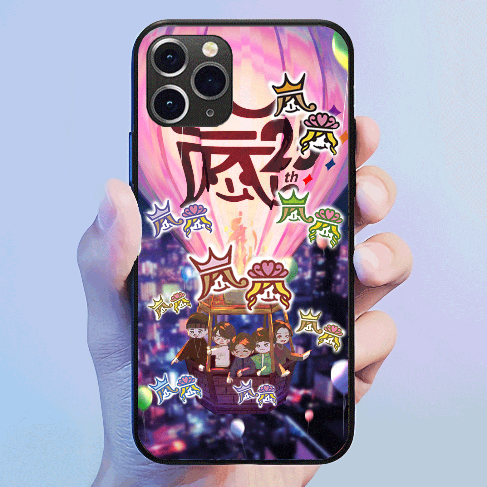 発光するスマートフォンケース 【嵐ARASHI】