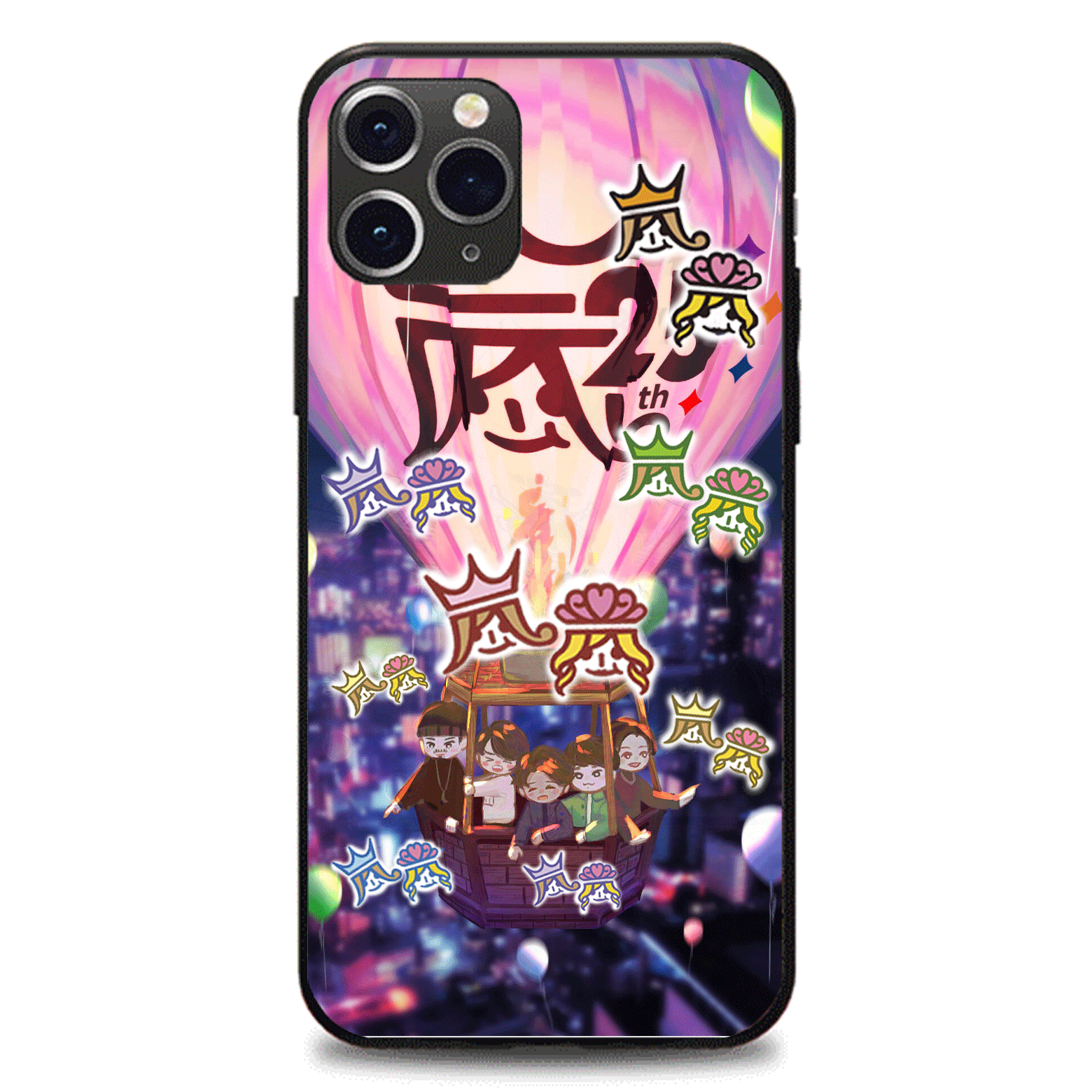 発光するスマートフォンケース 【嵐ARASHI】