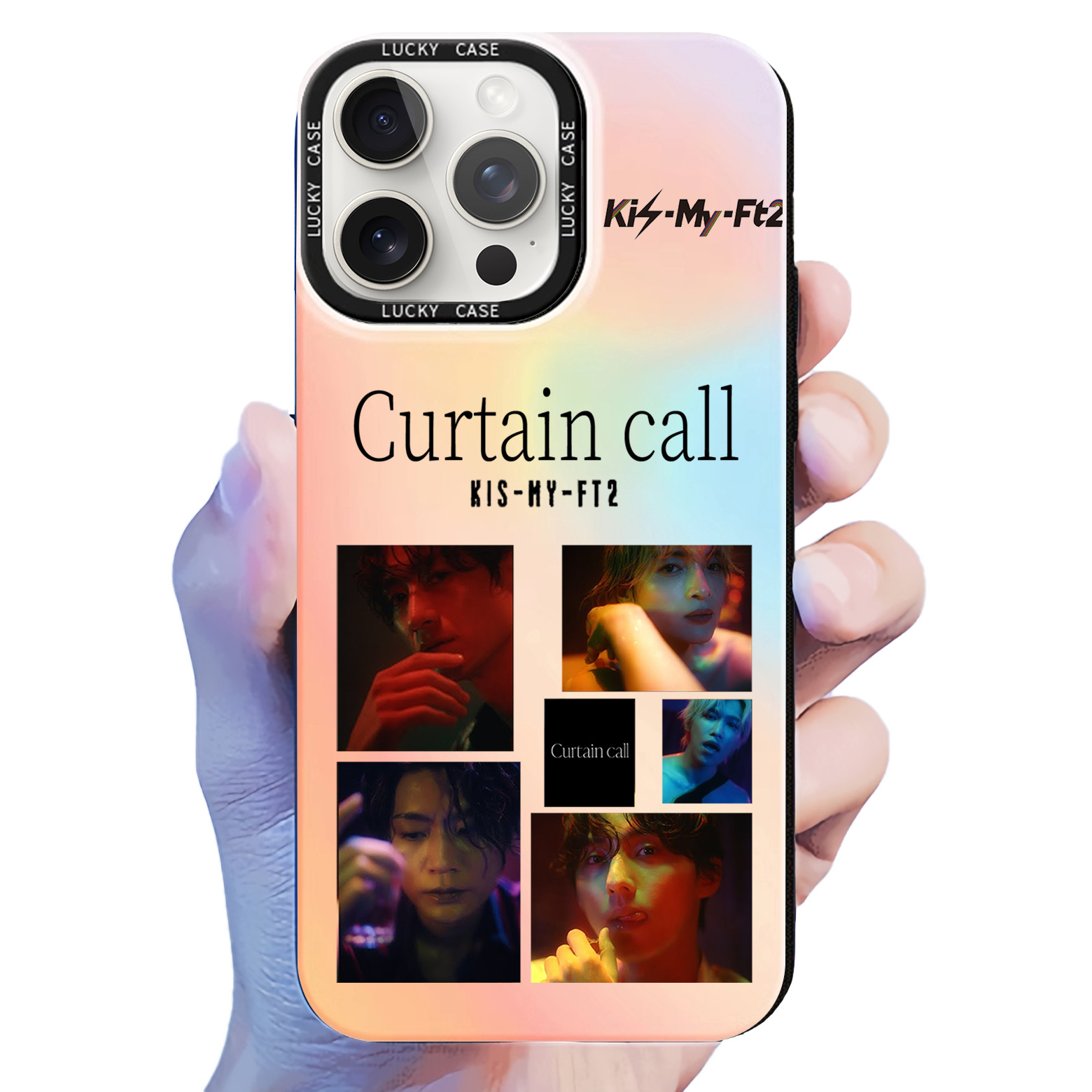 レーザーグラデーションスマートフォンケース【Kis-My-Ft2/Curtain call】