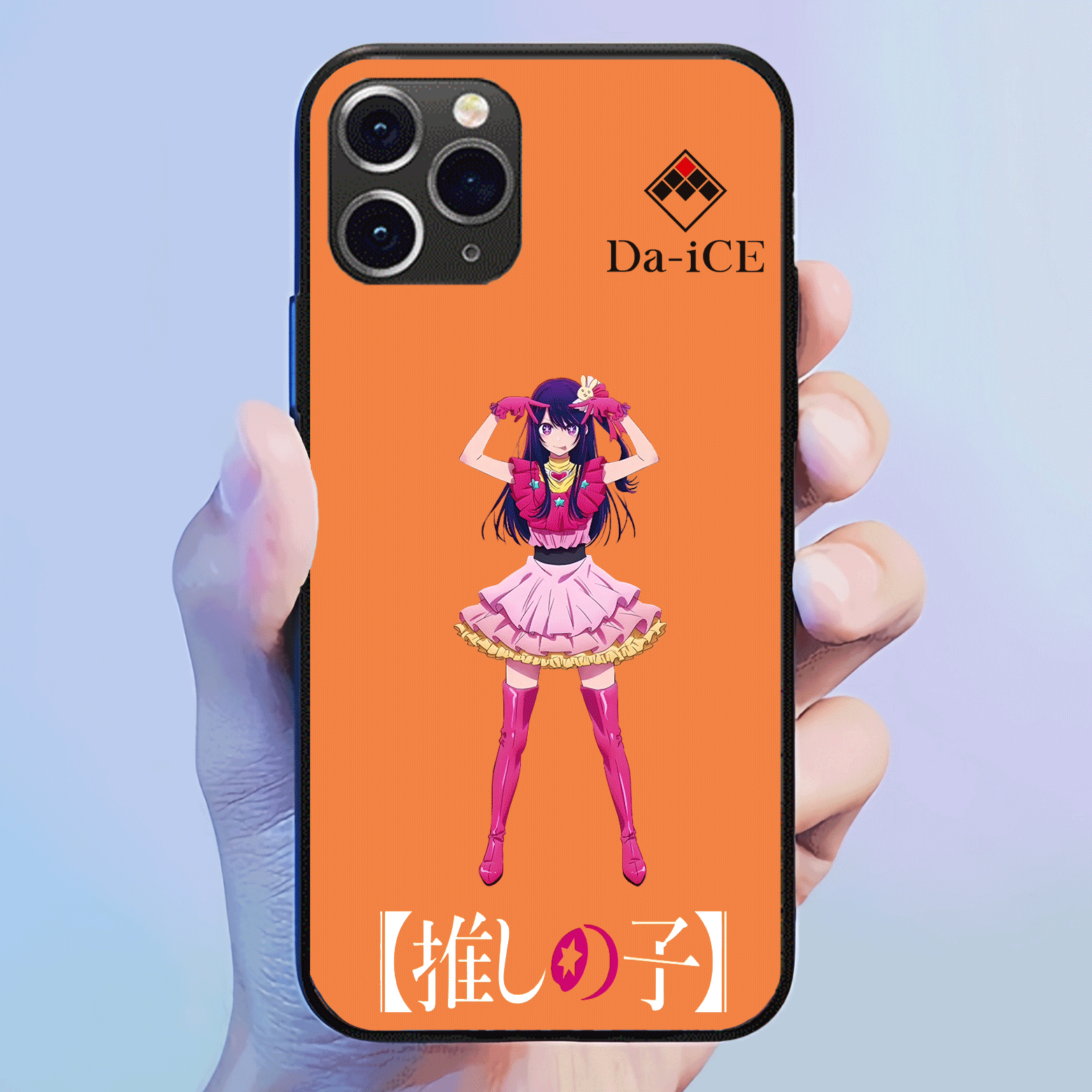 発光するスマートフォンケース 【Da-iCE/オレンジユース】