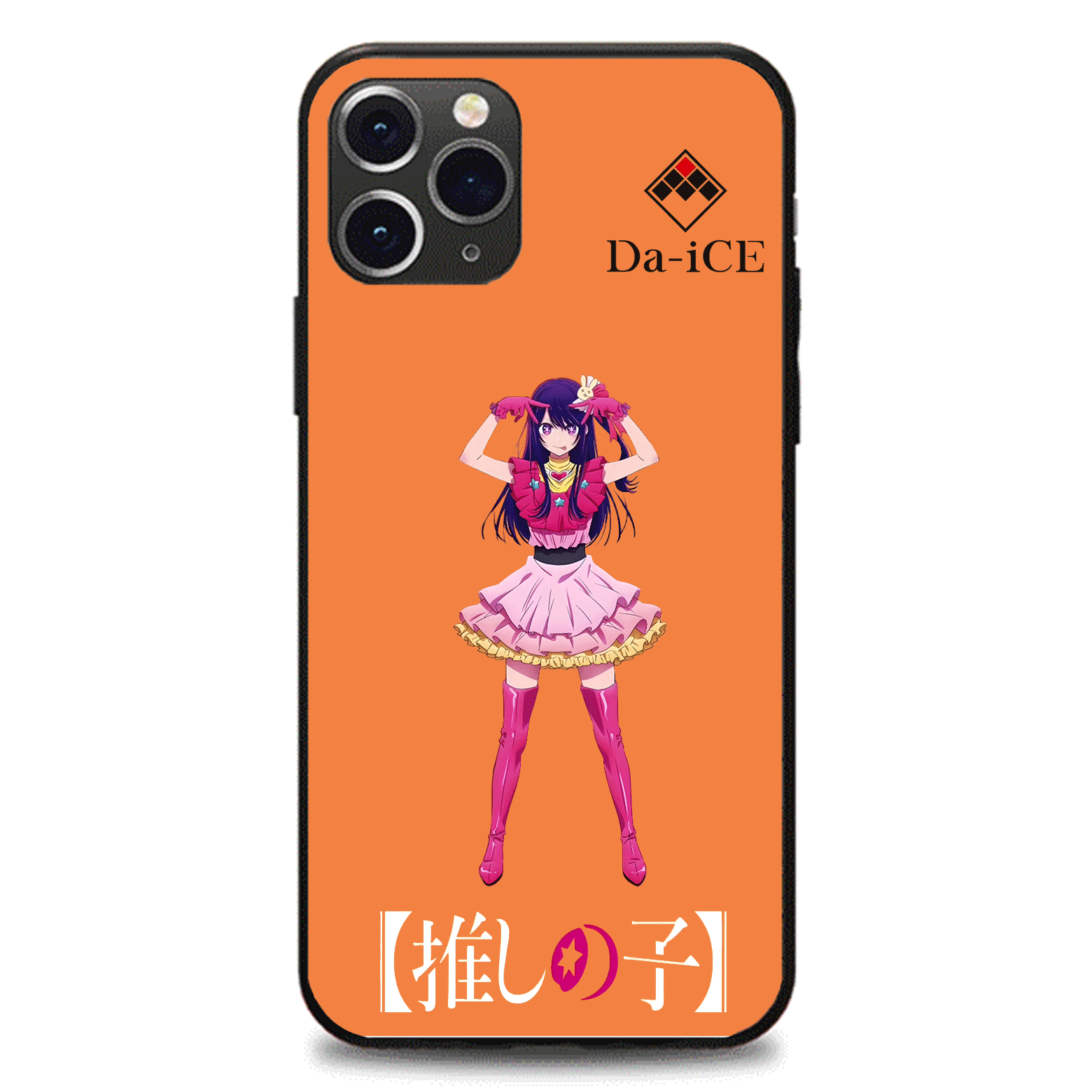 発光するスマートフォンケース 【Da-iCE/オレンジユース】