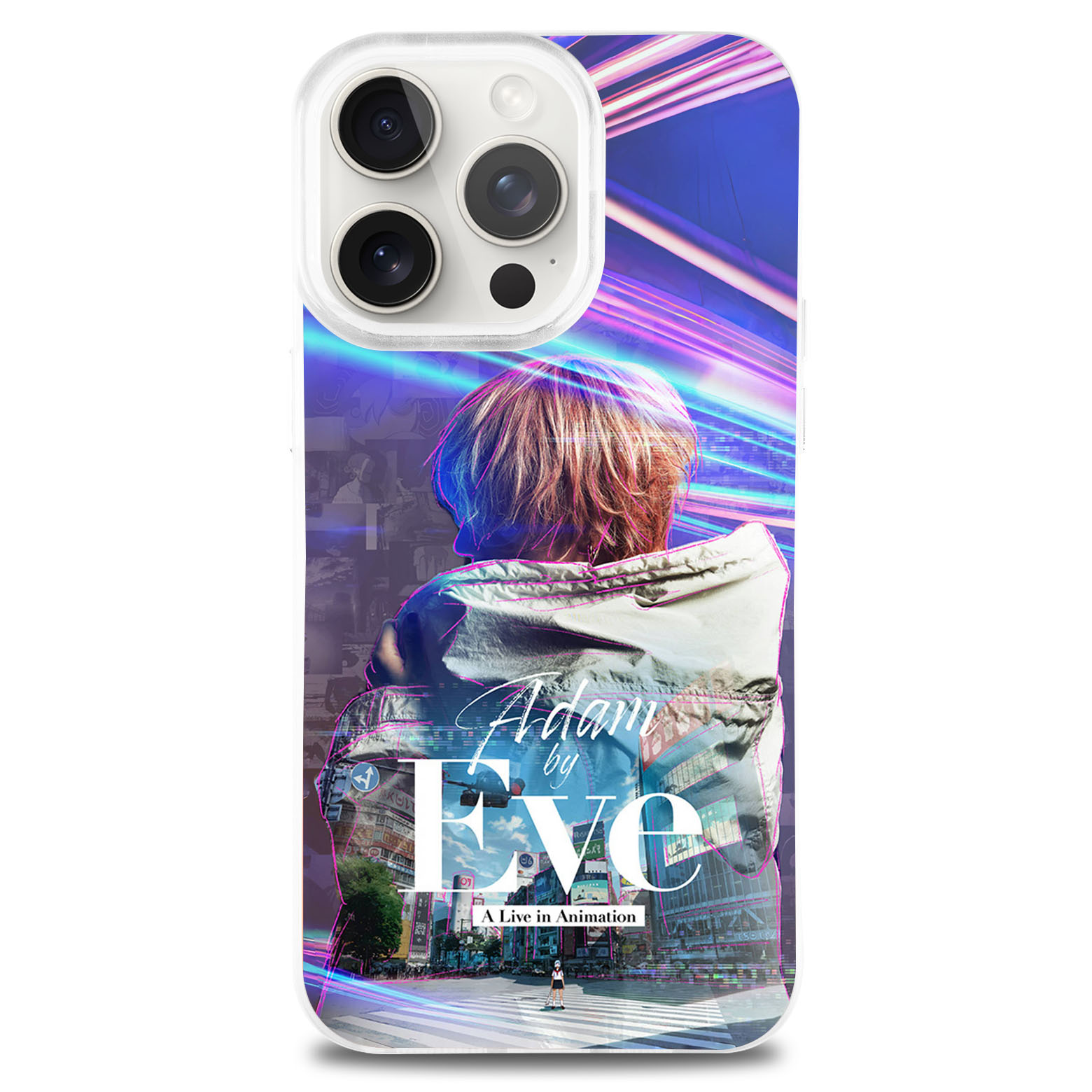 レーザーグラデーションスマートフォンケース-【Eve/イブ】-YITOTO™推し活がもっと楽しくなる