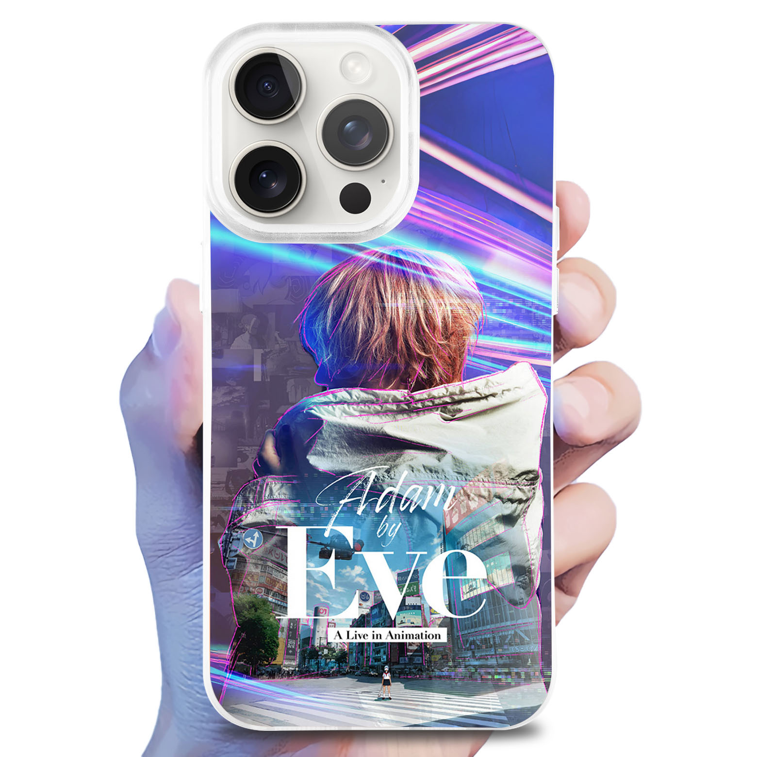 レーザーグラデーションスマートフォンケース-【Eve/イブ】-YITOTO™推し活がもっと楽しくなる