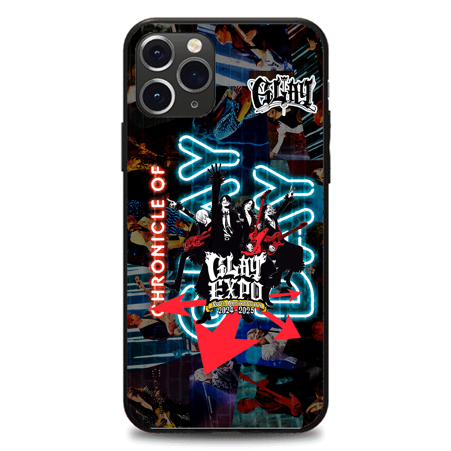 発光するスマートフォンケース 【GLAY】
