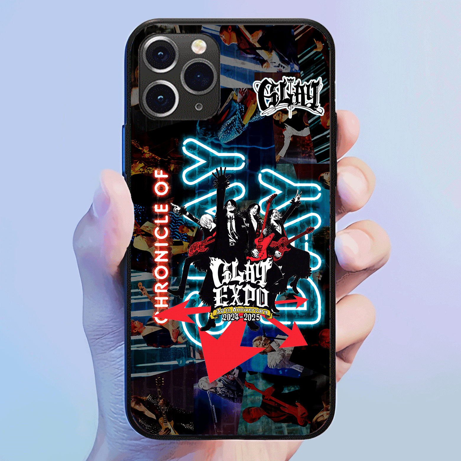 発光するスマートフォンケース 【GLAY】-YITOTO™推し活がもっと楽しくなる