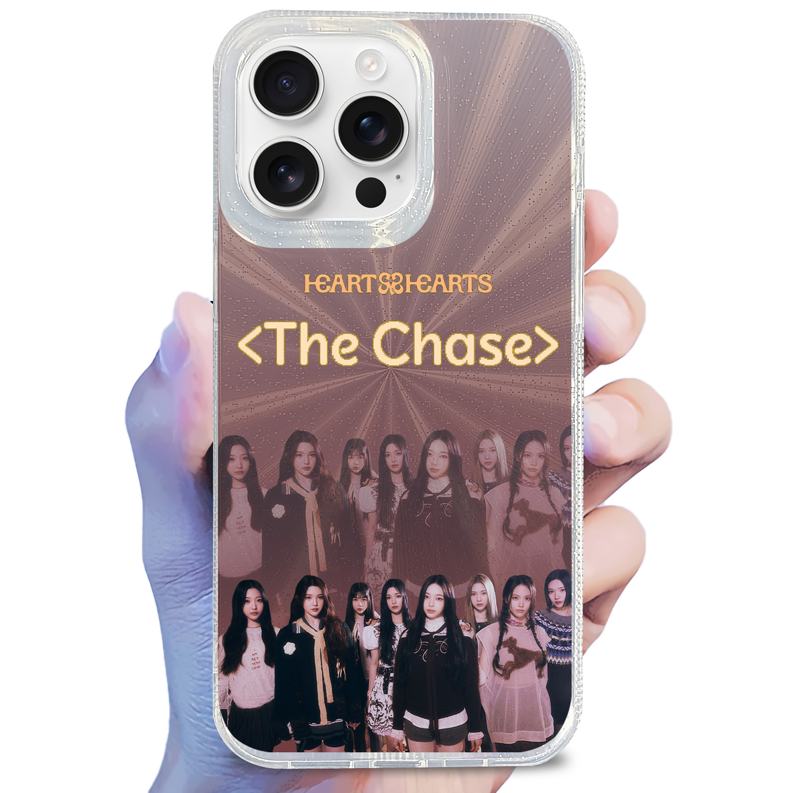 オーロラレーザーグラデーションスマートフォンケース【Hearts2Hearts/The Chase】