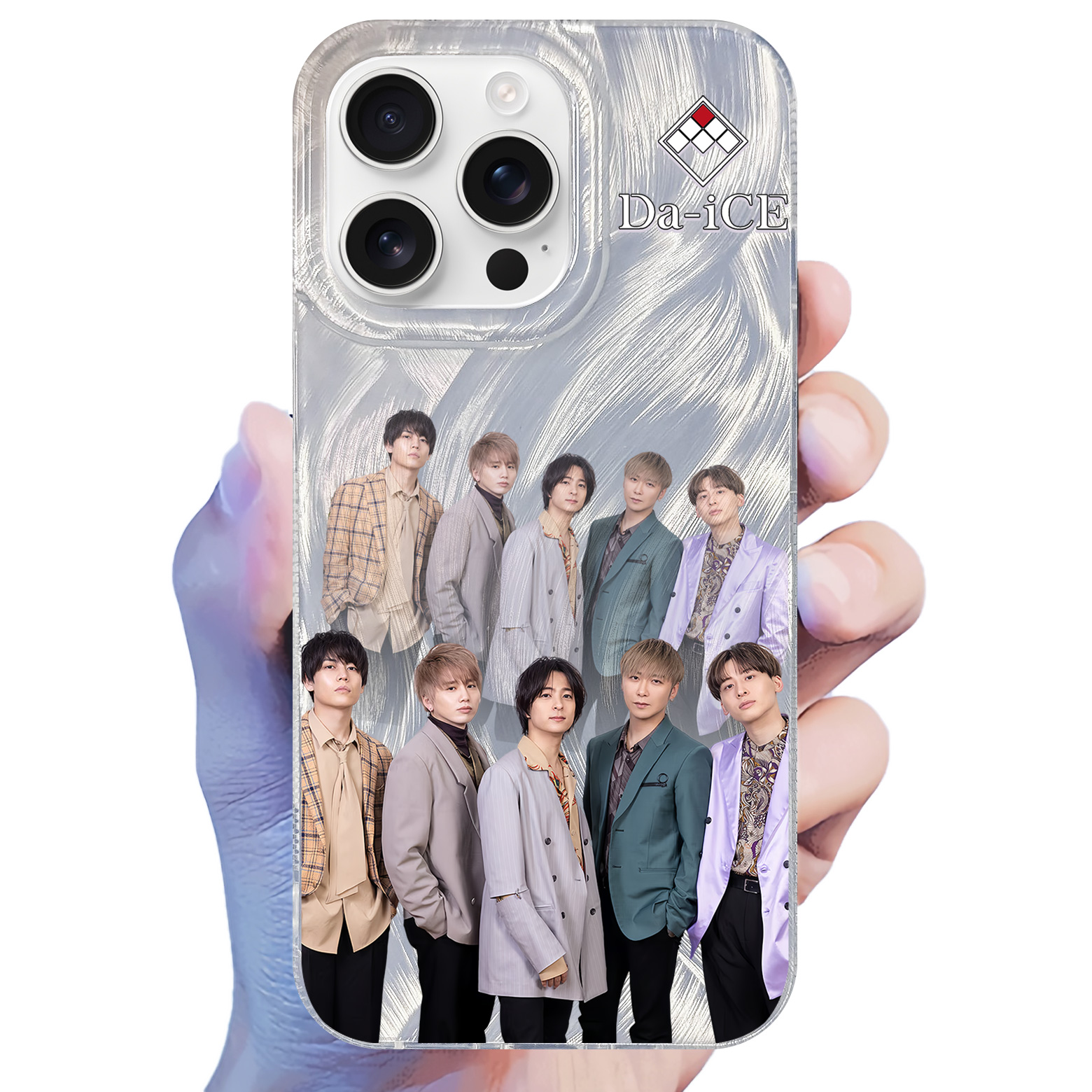 フェザーテクスチャーレーザーグラデーションスマートフォンケース【Da-iCE/I wonder】