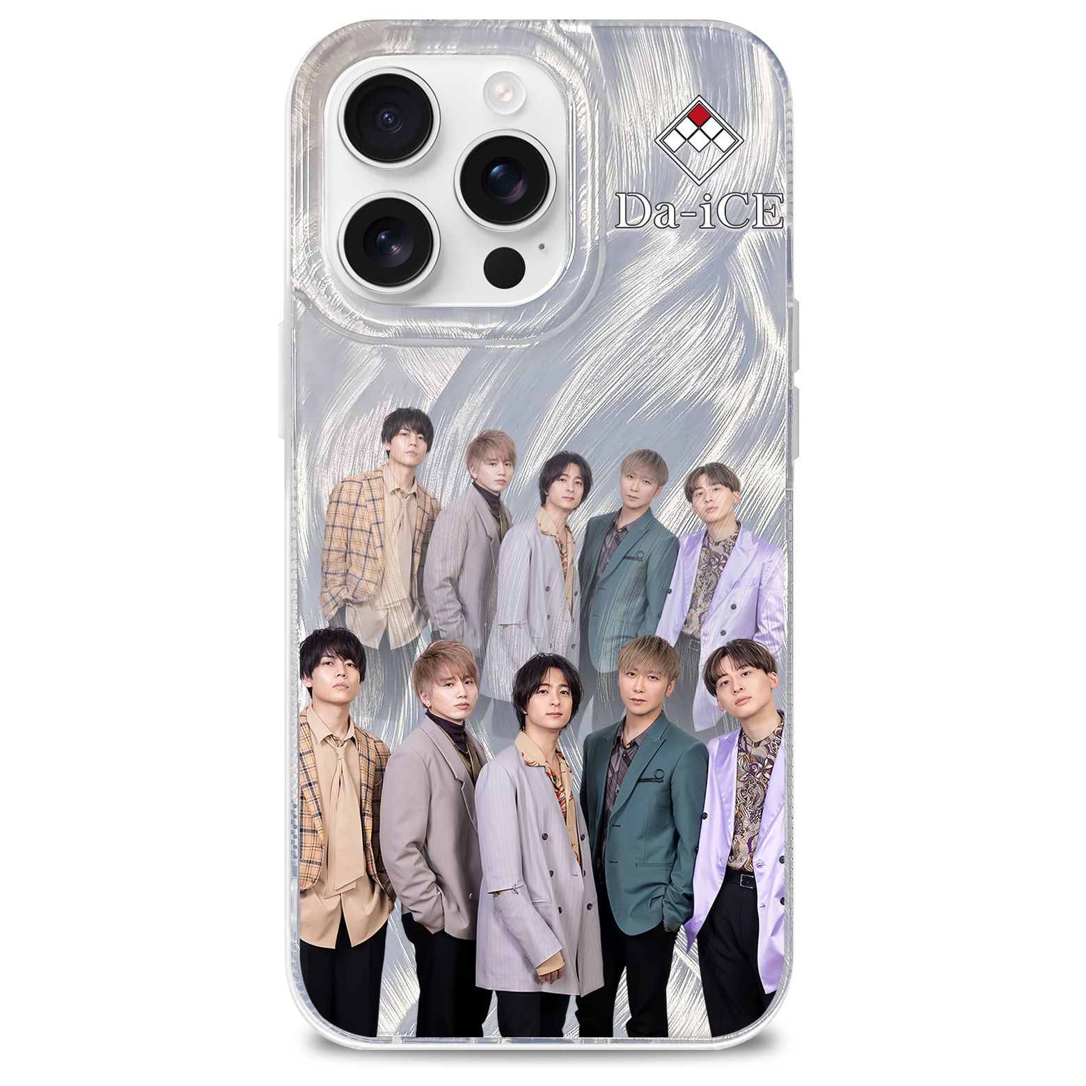 フェザーテクスチャーレーザーグラデーションスマートフォンケース【Da-iCE/I wonder】