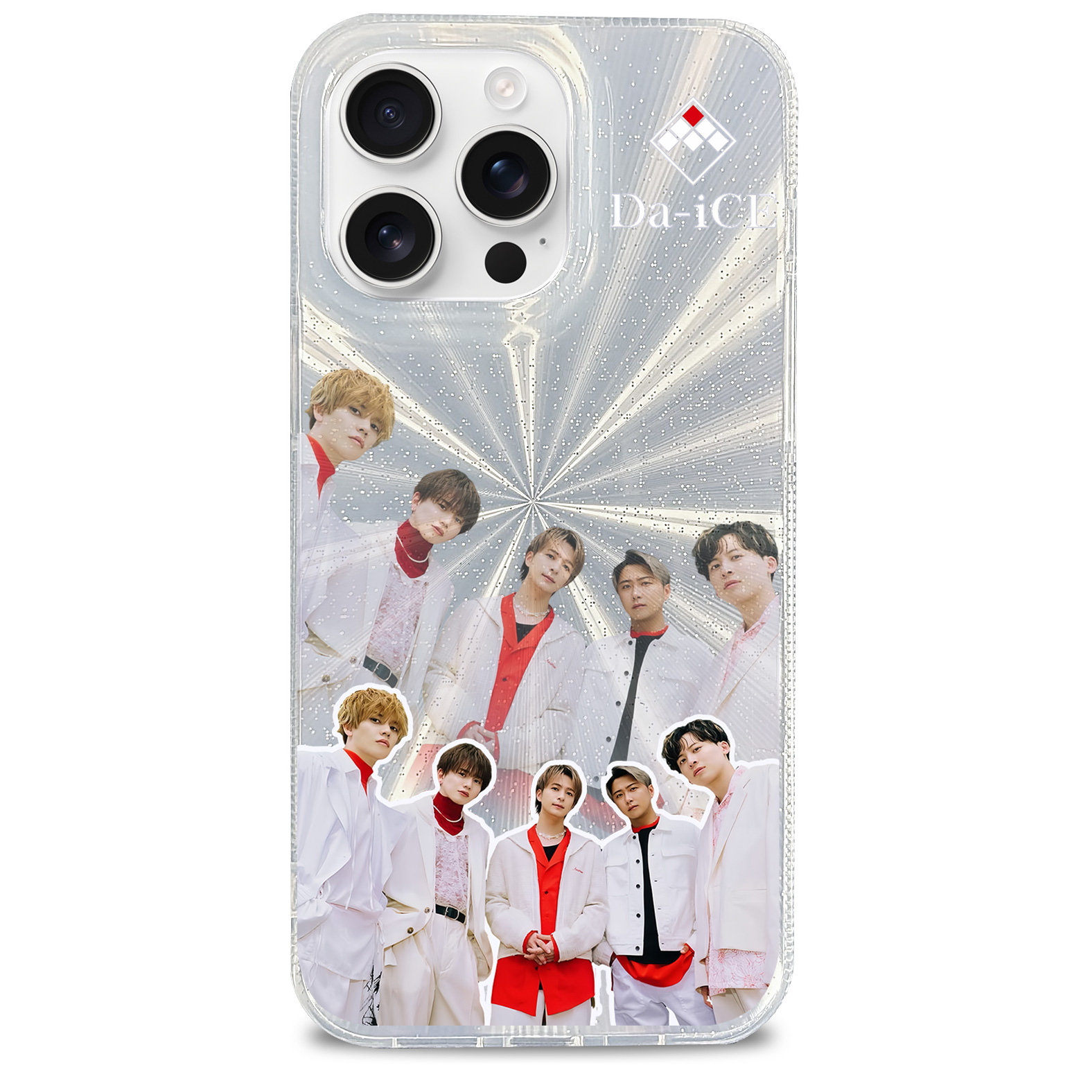 オーロラレーザーグラデーションスマートフォンケース【Da-iCE/オレンジユース】