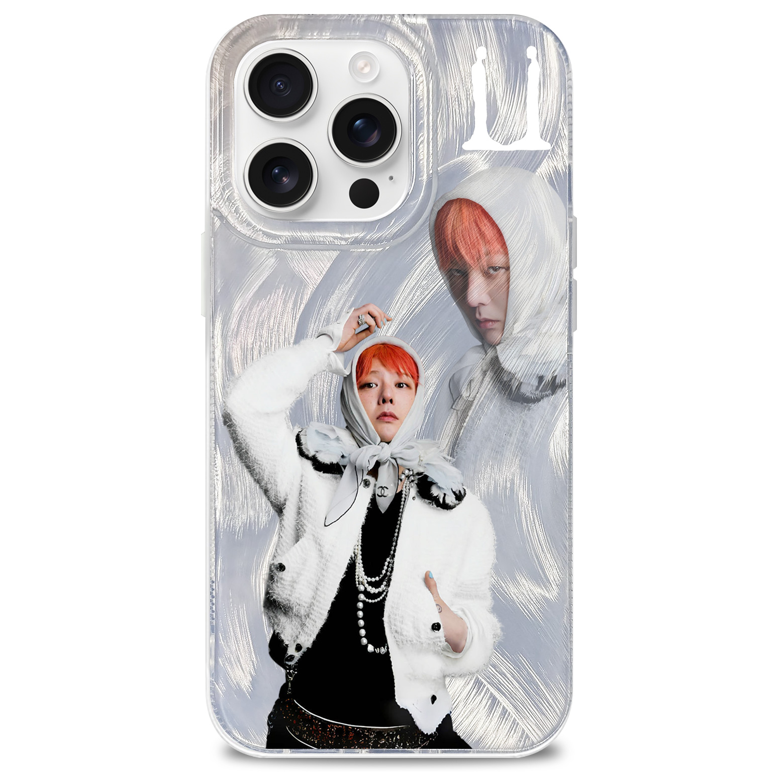 フェザーテクスチャーレーザーグラデーションスマートフォンケース【G-DRAGON/Übermensch】