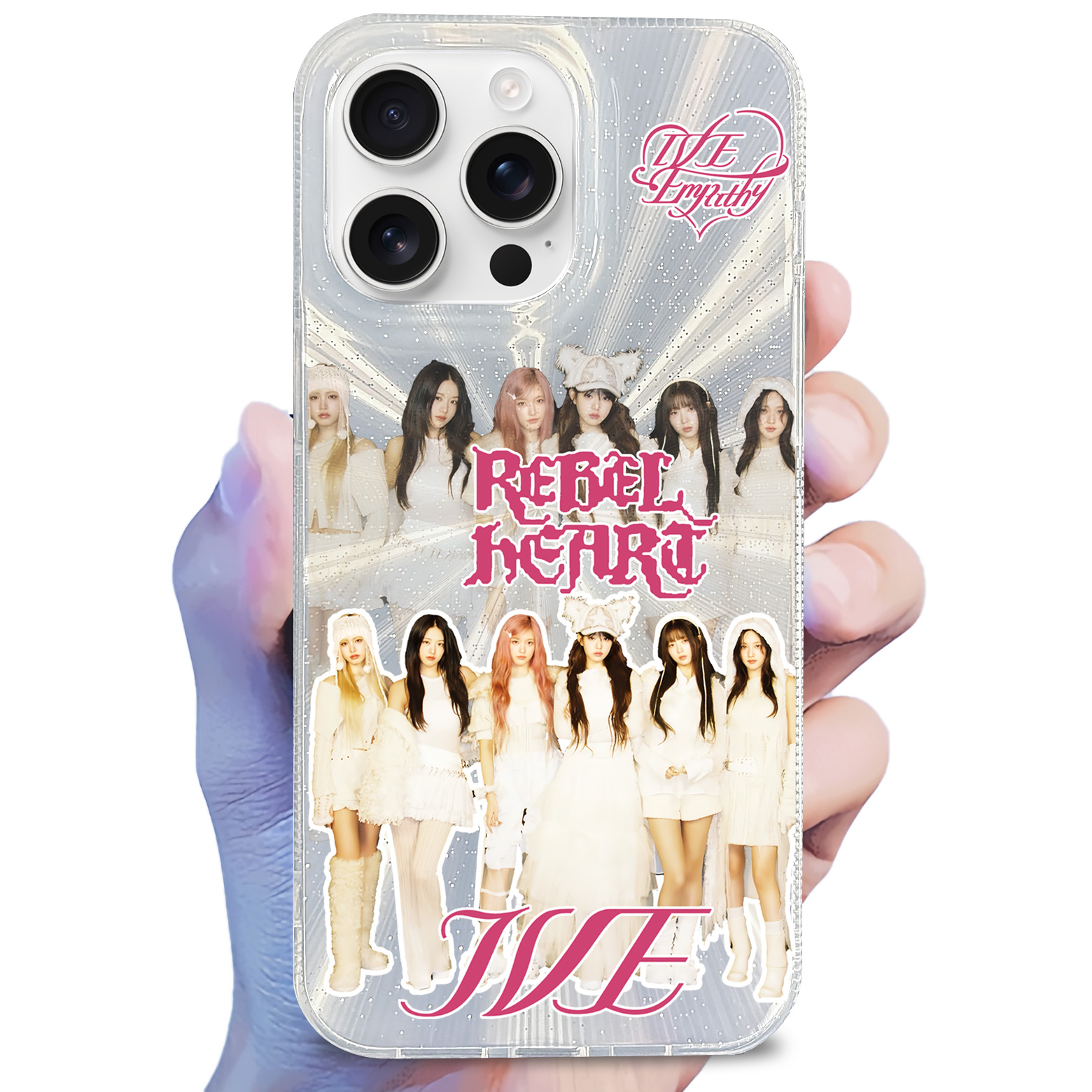 オーロラレーザーグラデーションスマートフォンケース【IVE/RebelHeart】