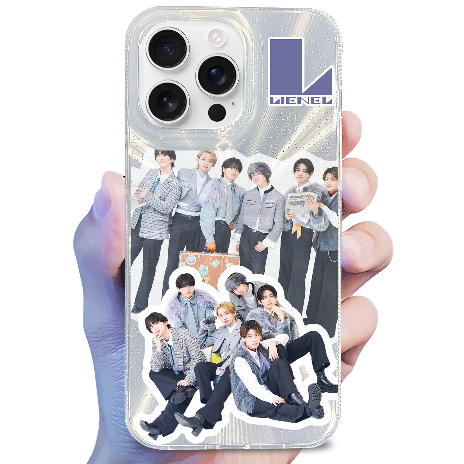 オーロラレーザーグラデーションスマートフォンケース【Lienel/Go Around The World】