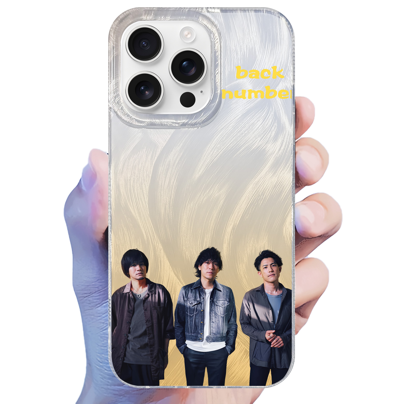 フェザーテクスチャーレーザーグラデーションスマートフォンケース【back number/新しい恋人達に】