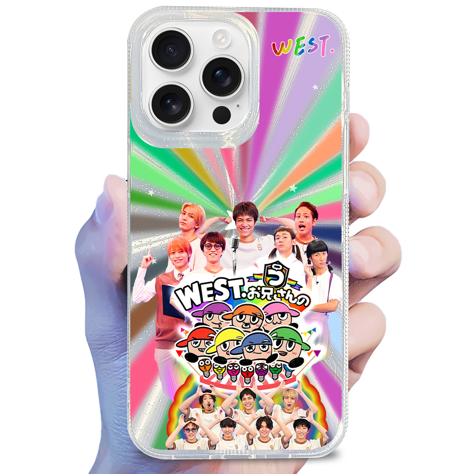 オーロラレーザーグラデーションスマートフォンケース【WEST./AWARD】