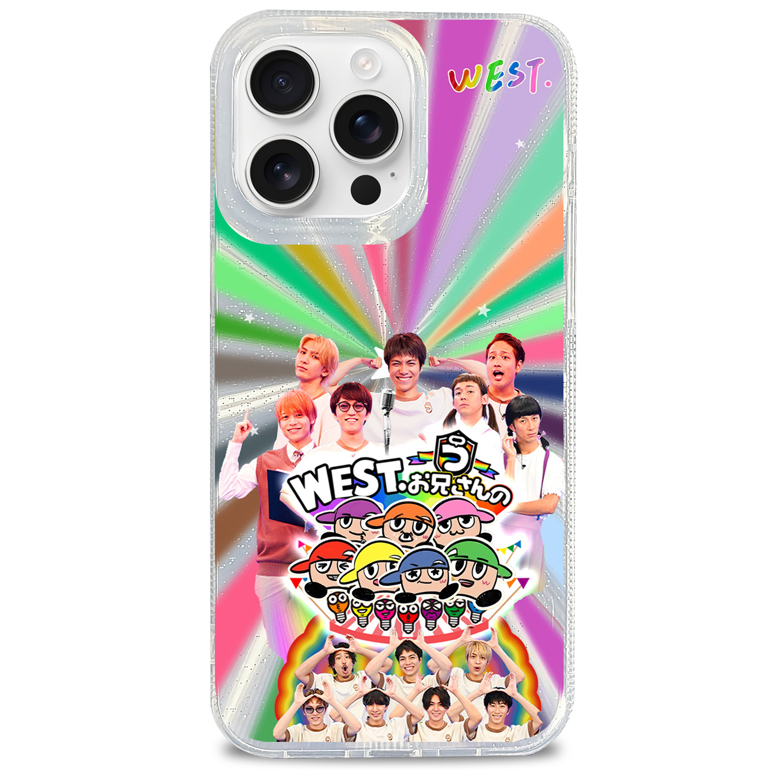 オーロラレーザーグラデーションスマートフォンケース【WEST./AWARD】