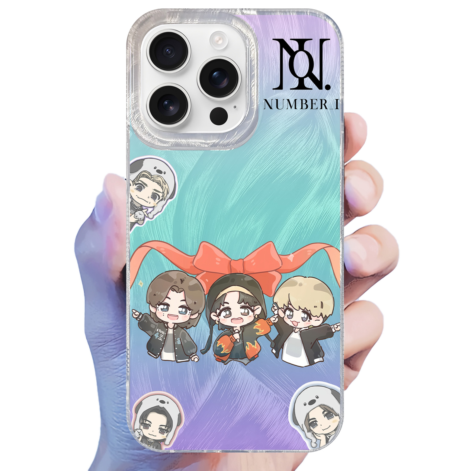 フェザーテクスチャーレーザーグラデーションスマートフォンケース【Number_i/HIRAKEGOMA】