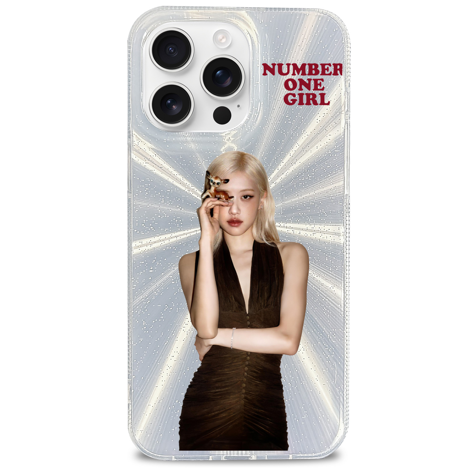 オーロラレーザーグラデーションスマートフォンケース【ROSE/rosie】