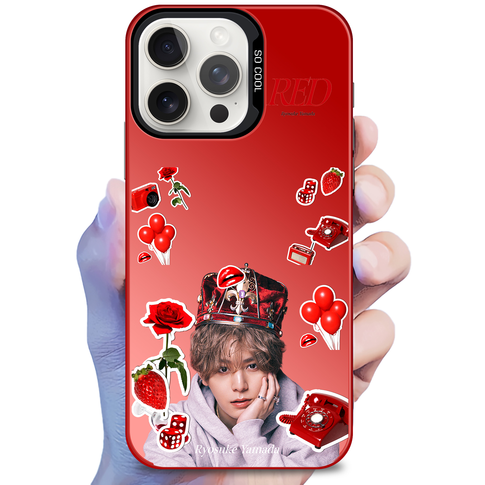 Hey! Say! JUMP 山田涼介 カードホルダー カードケース RED 【公式通販】