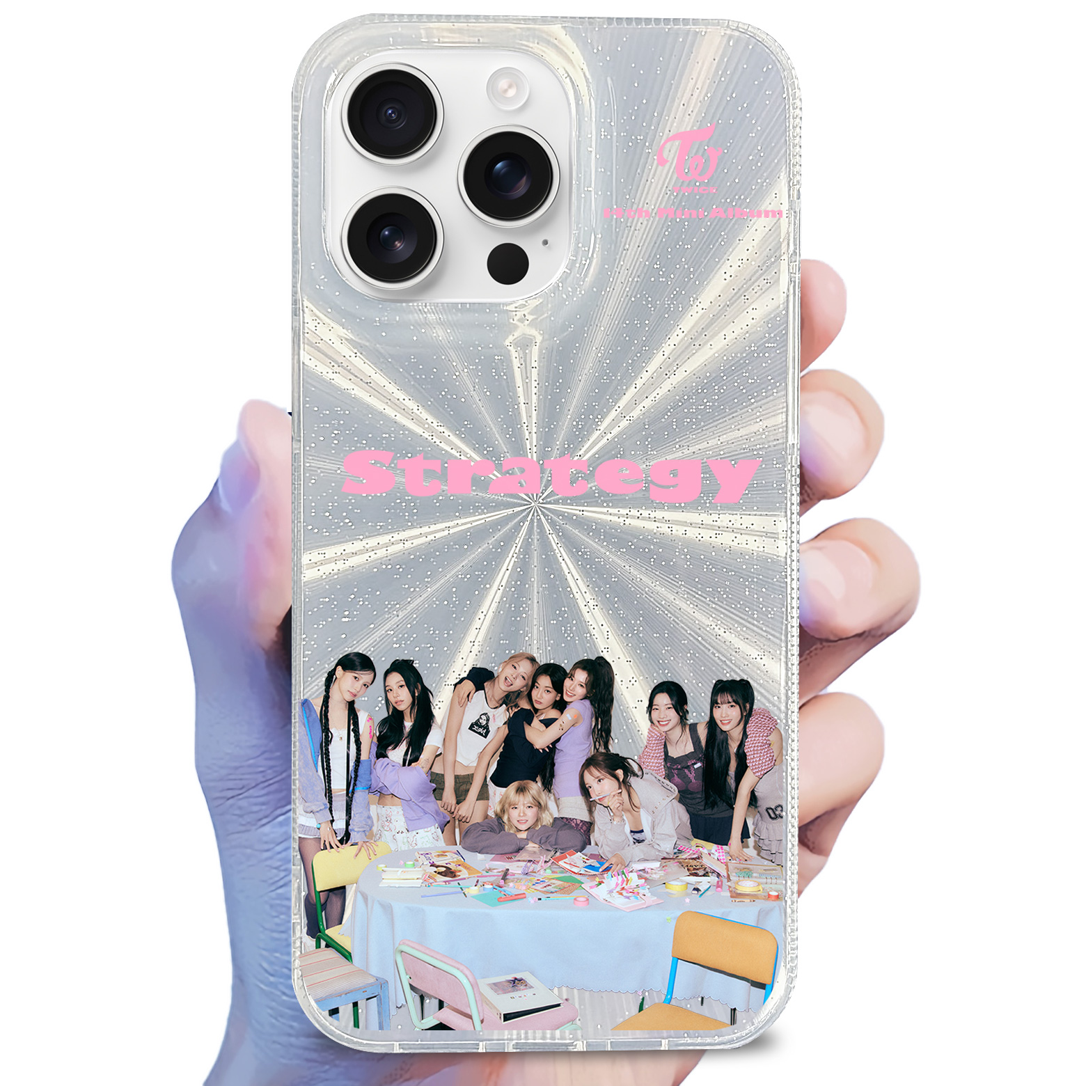 オーロラレーザーグラデーションスマートフォンケース【TWICE/STRATEGY】