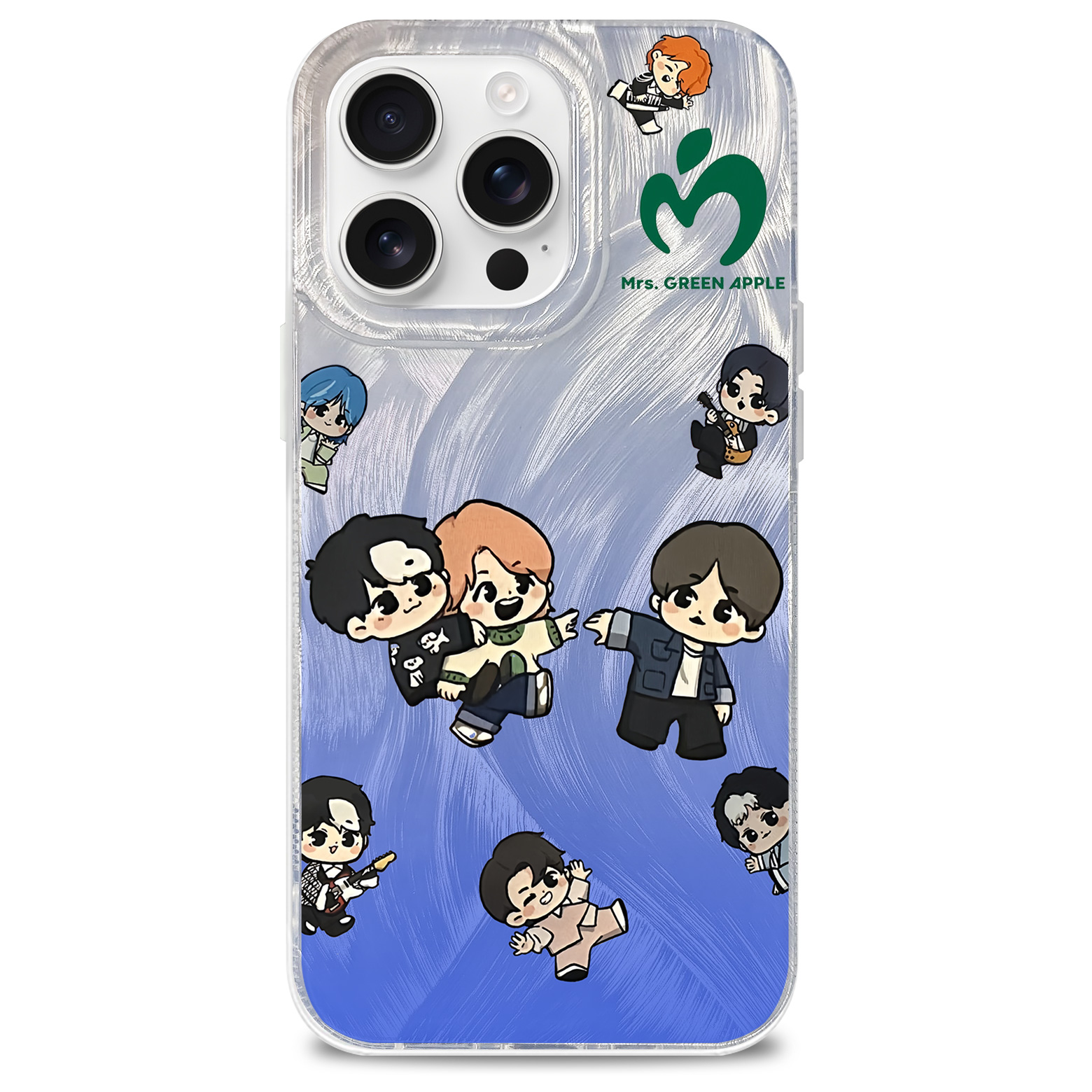 フェザーテクスチャーレーザーグラデーションスマートフォンケース【MrsGREENAPPLE】