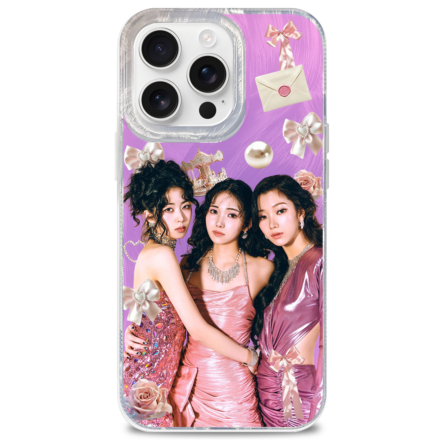 フェザーテクスチャーレーザーグラデーションスマートフォンケース【IS:SUE/EXTREME DIAMOND】-YITOTO™推し活がもっと楽しくなる