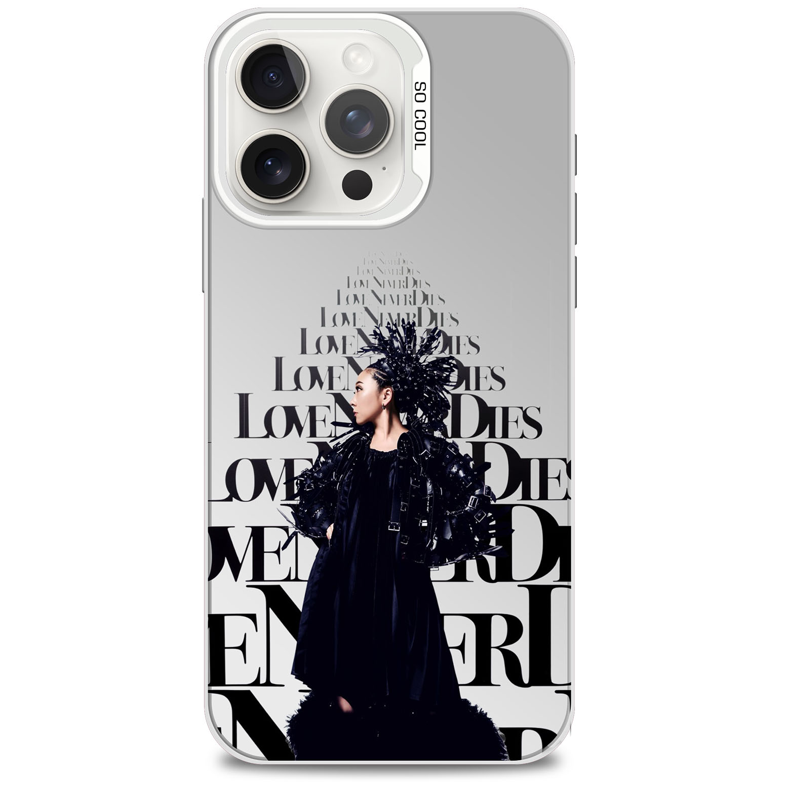 レーザーグラデーションスマートフォンケース-銀【MISIA/LOVE NEVER DIES】-YITOTO™推し活がもっと楽しくなる