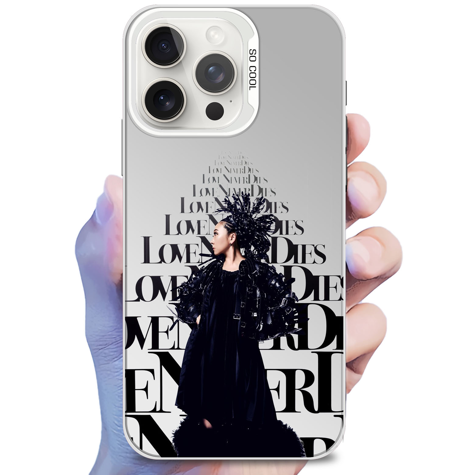 レーザーグラデーションスマートフォンケース-銀【MISIA/LOVE NEVER DIES】-YITOTO™推し活がもっと楽しくなる