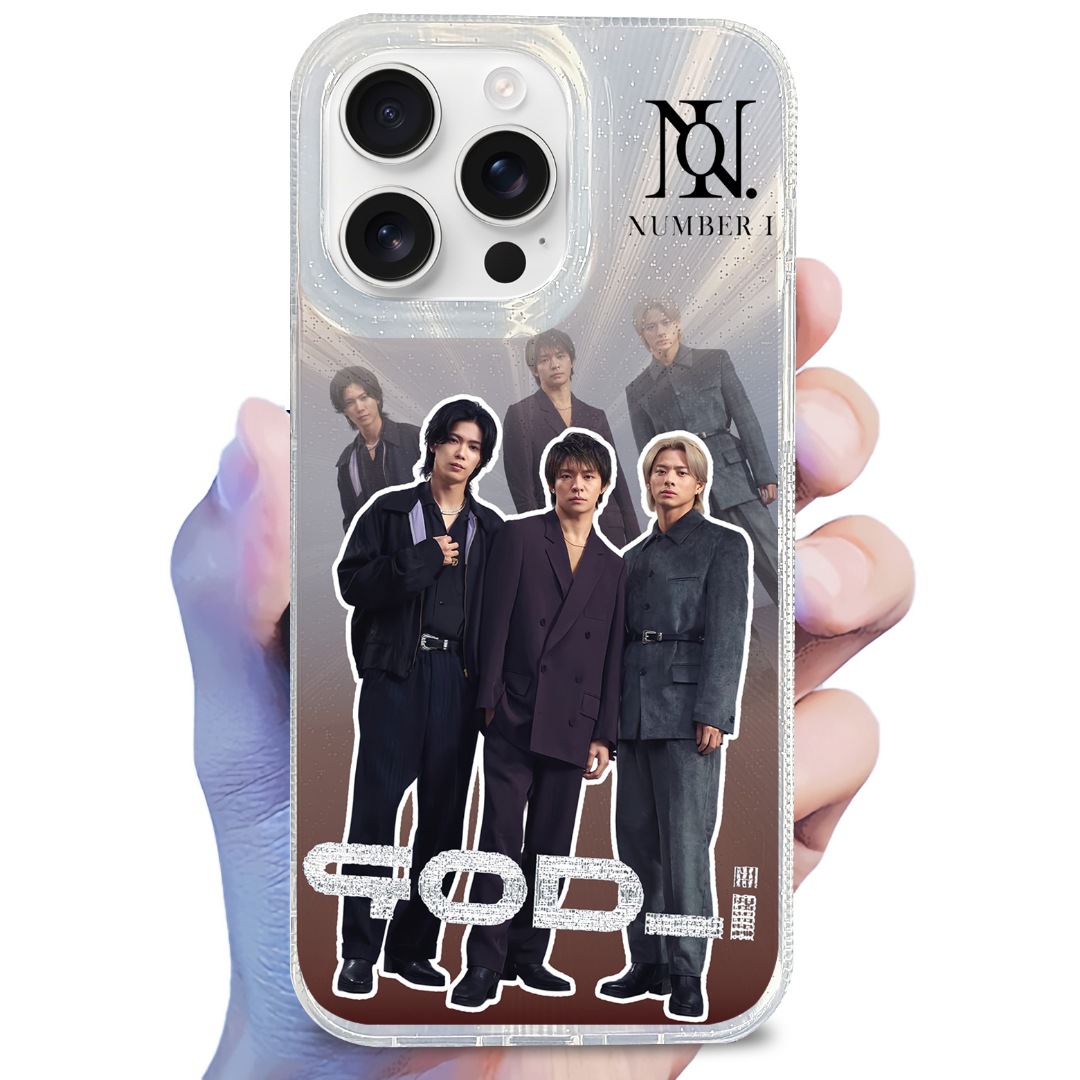 オーロラレーザーグラデーションスマートフォンケース【Number_i /GOD_i 】