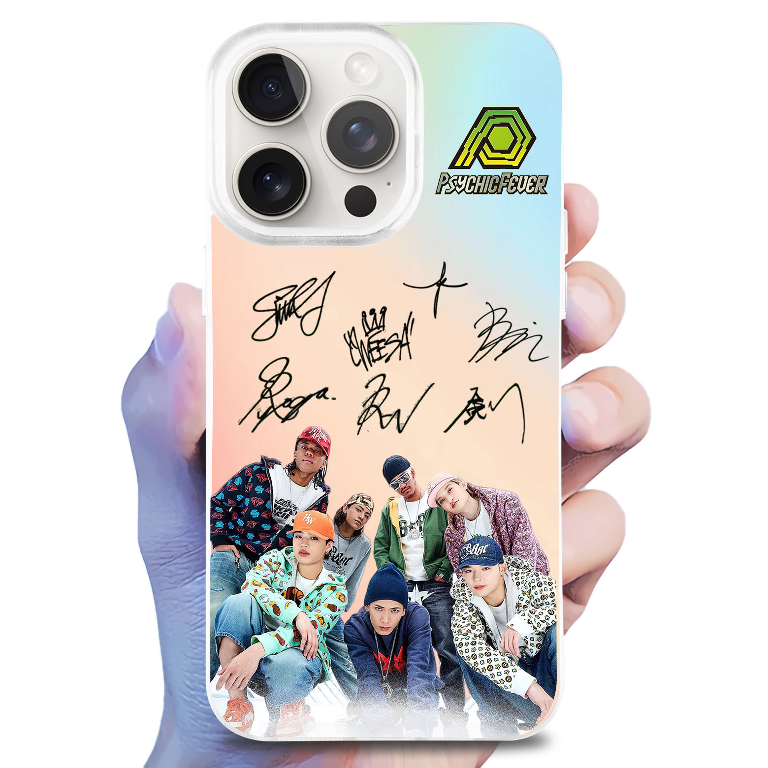 レーザーグラデーションスマートフォンケース-【Psychic Fever from Exile Tribe/PSYCHIC FILE III】-YITOTO™推し活がもっと楽しくなる
